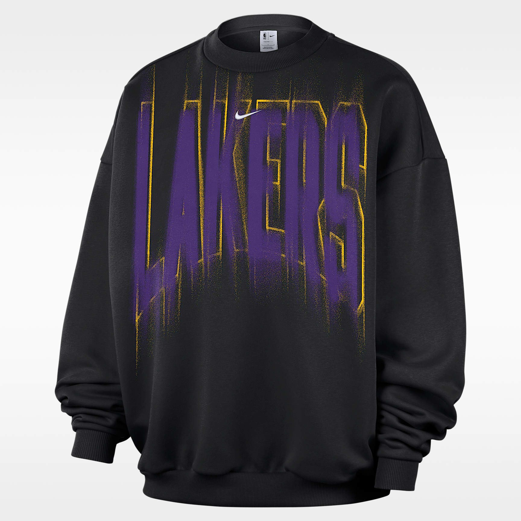 Haut de basket en Fleece Nike Los Angeles Lakers Standard Issue pour homme
