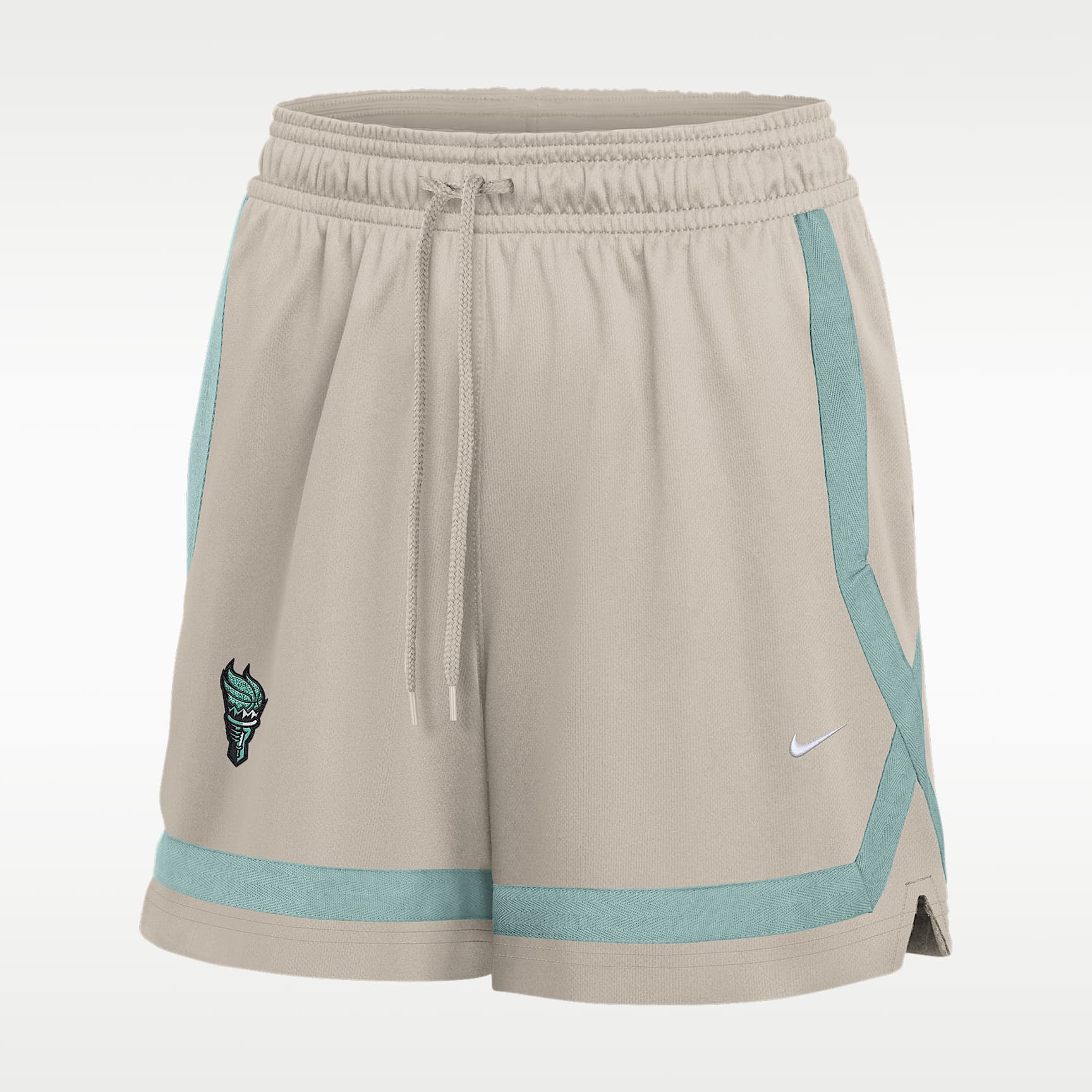 Shorts de básquetbol Studio Fleece de 13 cm para mujer New York Liberty