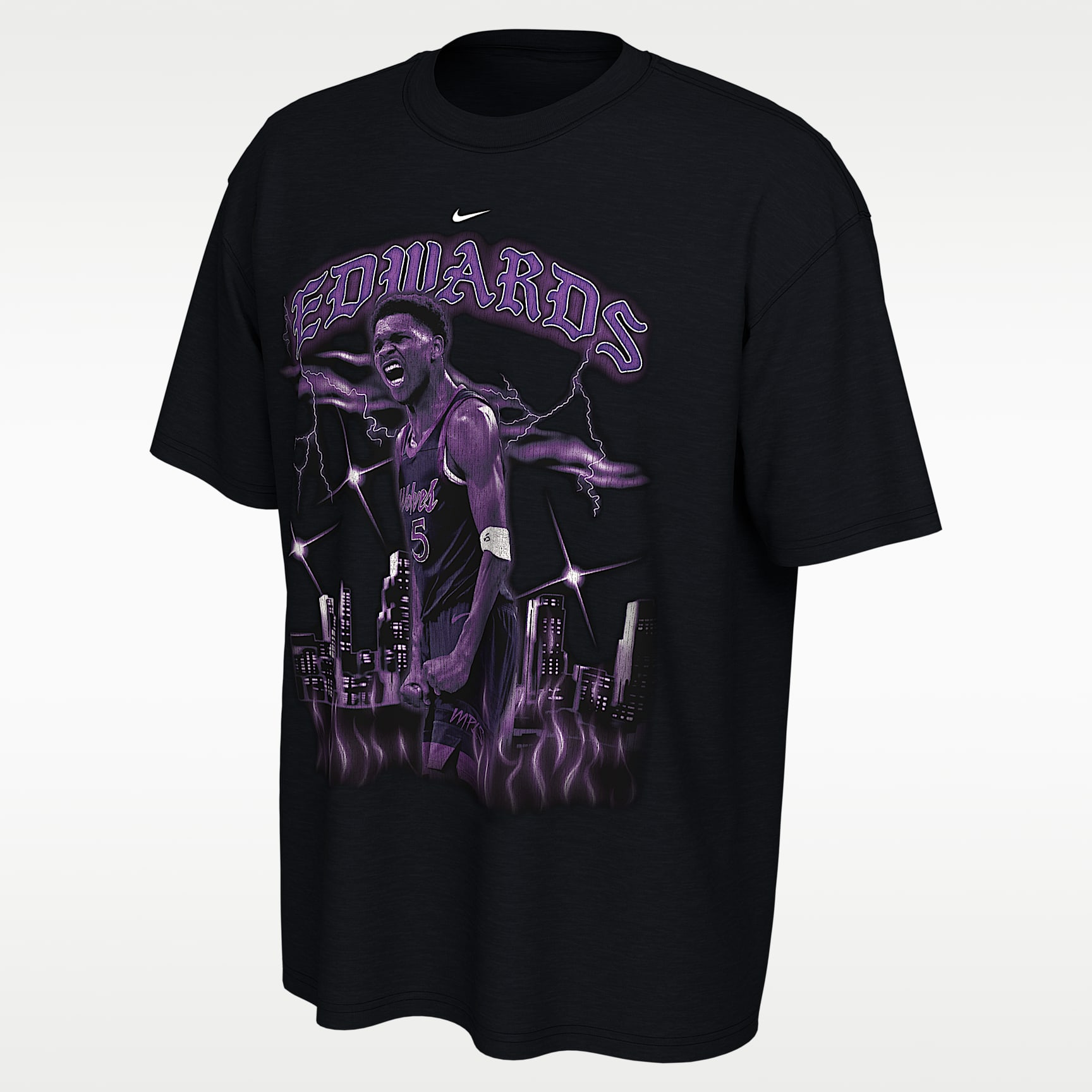 Anthony Edwards Minnesota Timberwolves City Edition Nike NBA T-Shirt
