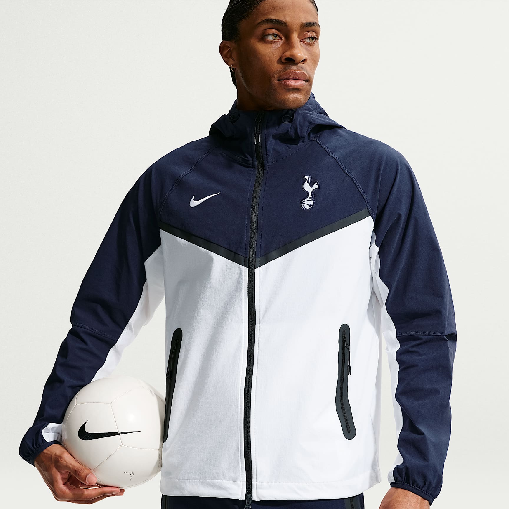Giacca in tessuto con zip a tutta lunghezza Nike Football Tottenham Hotspur Tech Windrunner – Uomo