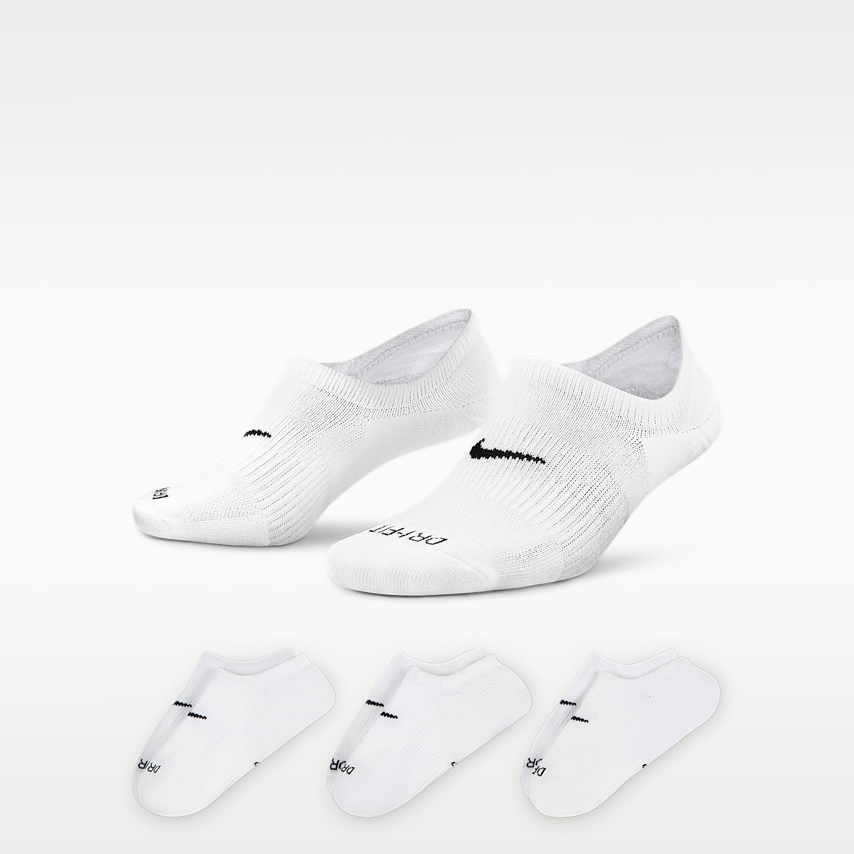 Nike Everyday Plus Cushioned Women's Training Footie Socks (3 Pairs)