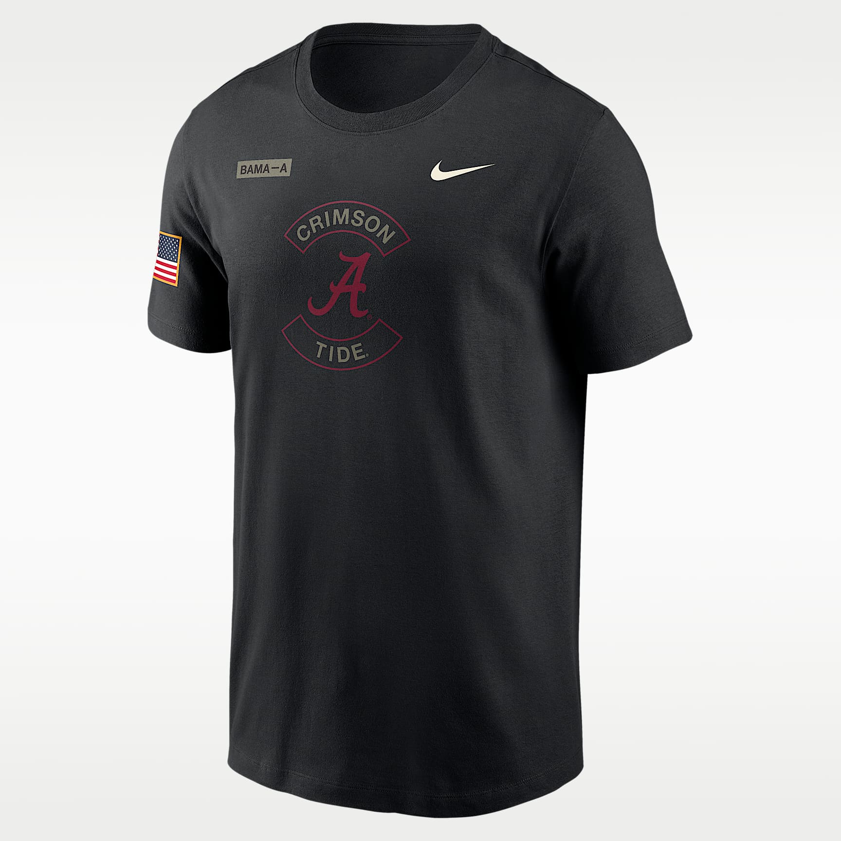 Playera universitaria Nike Dri-FIT para hombre Alabama Military Appreciation
