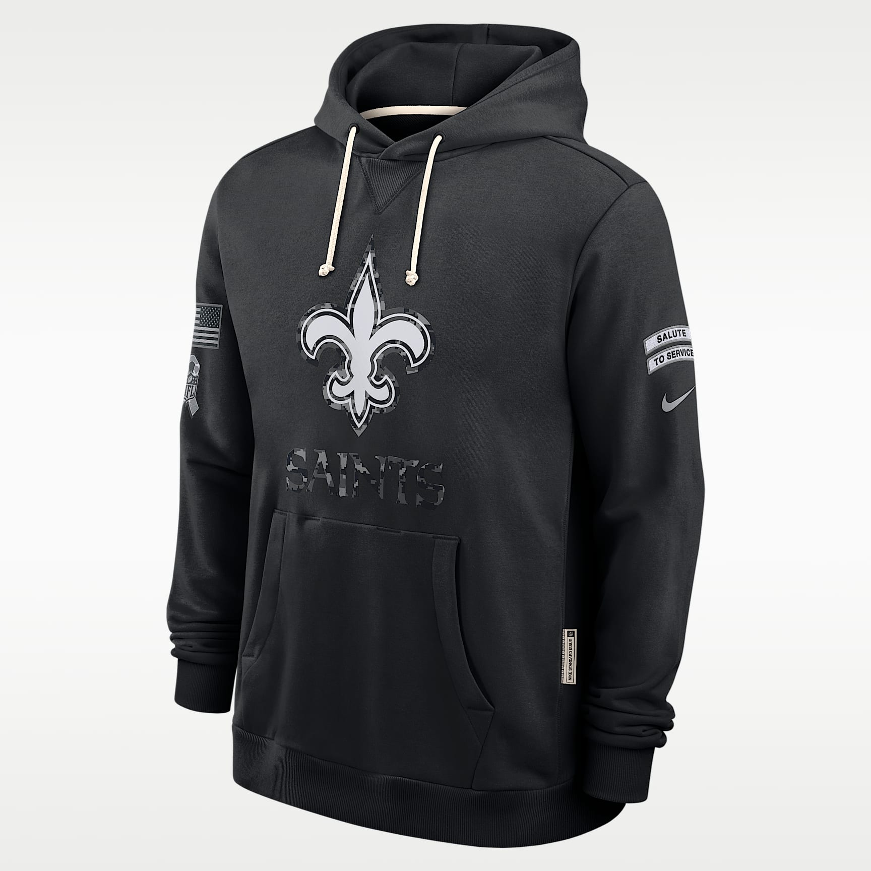 New Orleans Saints Salute to Service Sideline Men's Nike Dri-FIT NFL Pullover Hoodie