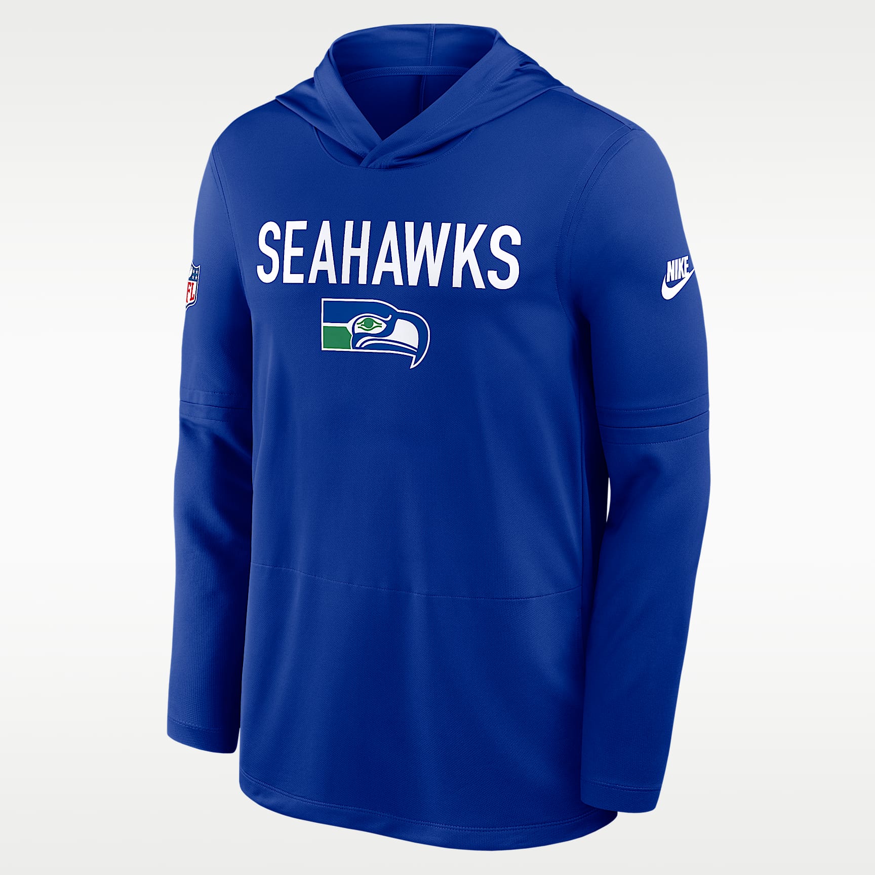 Playera de manga larga Nike Dri-FIT de la NFL con gorro para hombre Seattle Seahawks Pass Accuracy