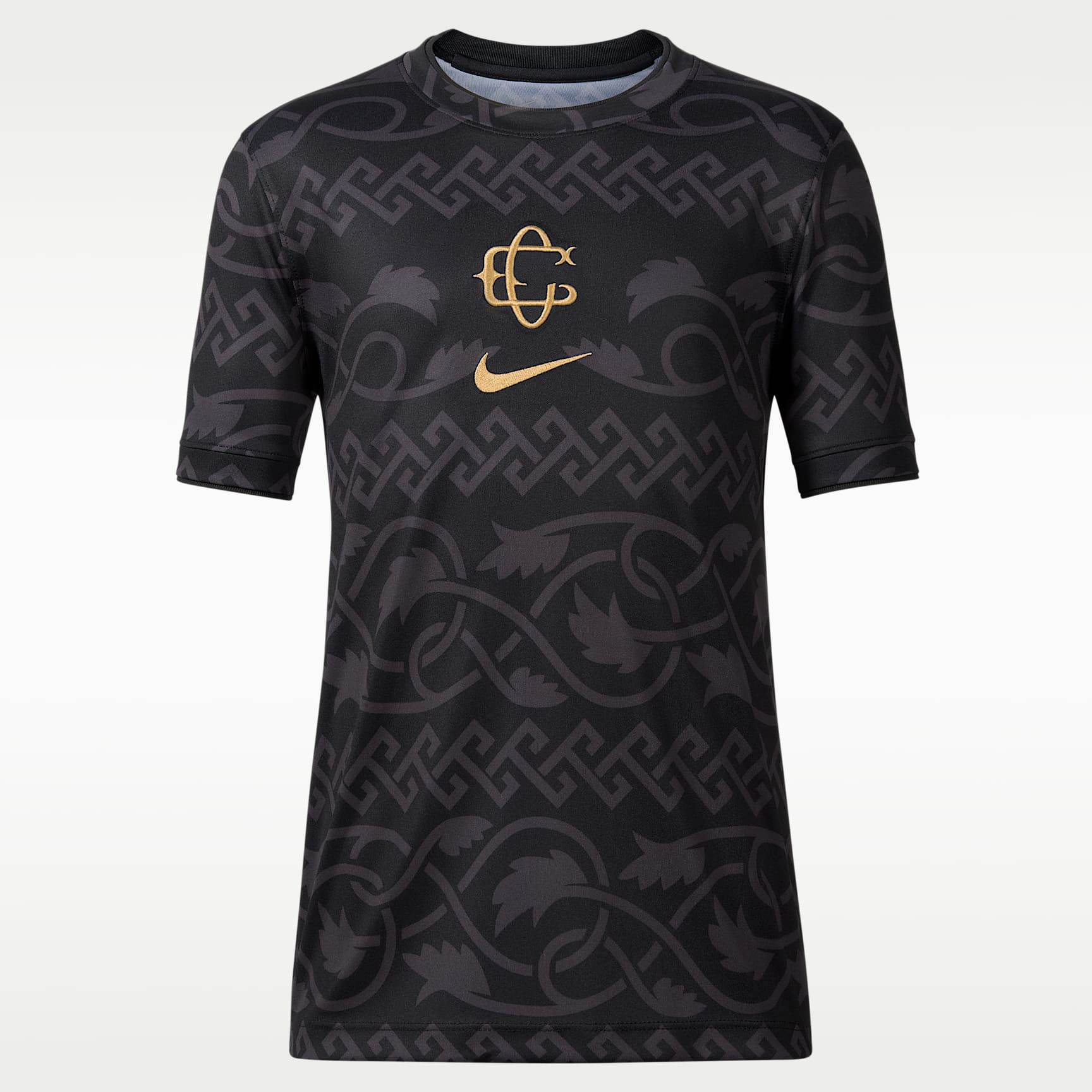 Playera de futbol de manga corta Nike Dri-FIT del C.D. Guadalajara alternativa Pre-Match para niños talla grande