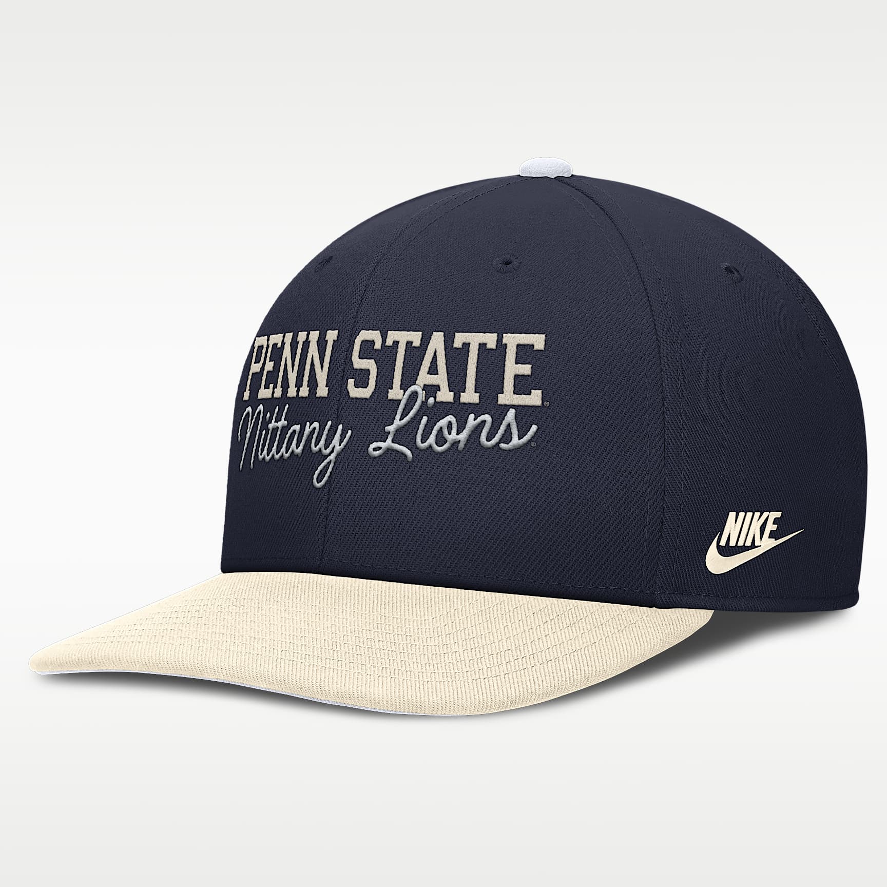Gorra universitaria Nike Dri-FIT ajustable para hombre Penn State Legacy Script