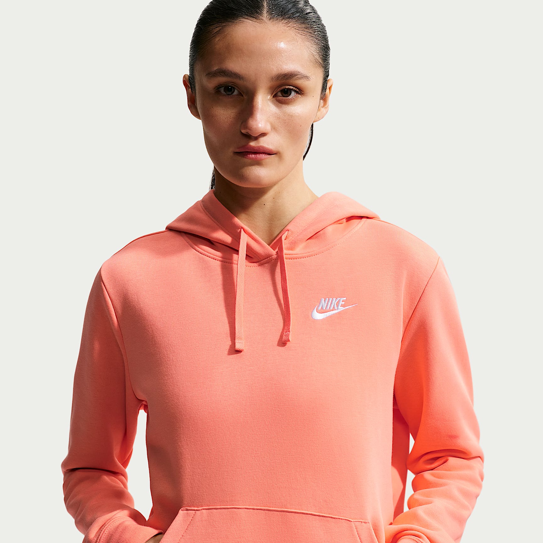 Sudadera con gorro sin cierre para mujer Nike Sportswear Club Fleece