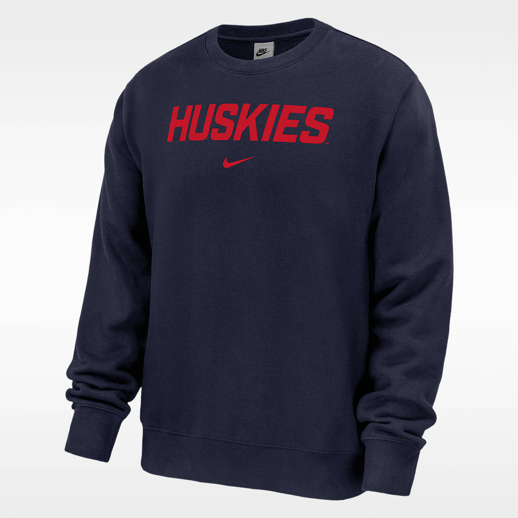 Connecticut Huskies Club Fleece Men's Nike NCAA Pullover Crew-Neck Sweatshirt