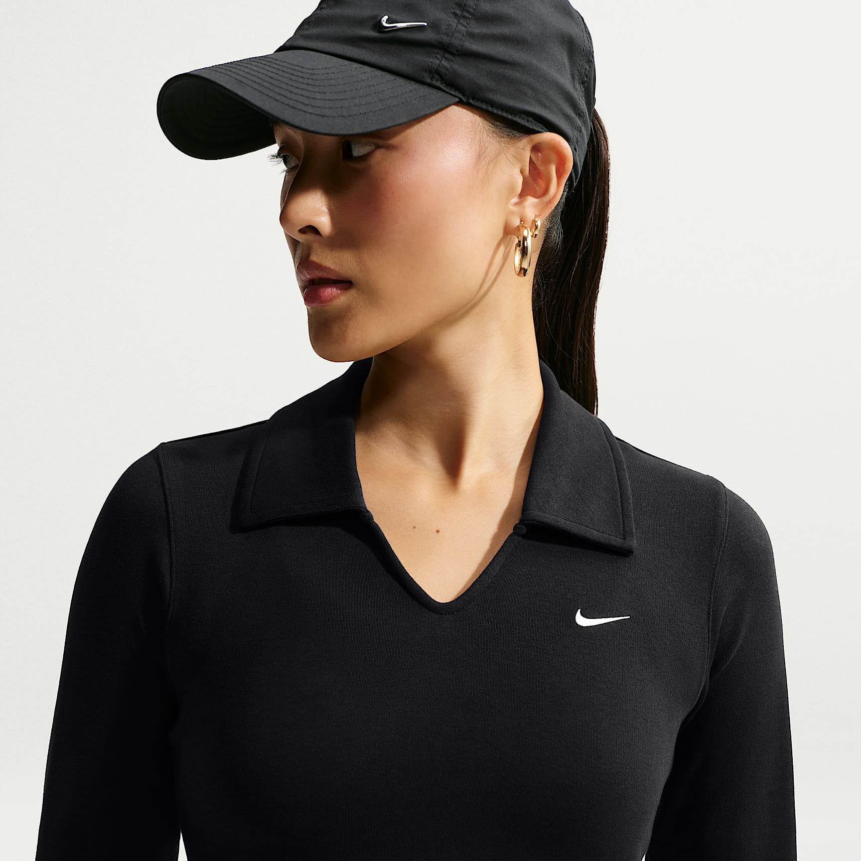 Nike Sportswear Women's Tight Long-Sleeve Cropped Polo