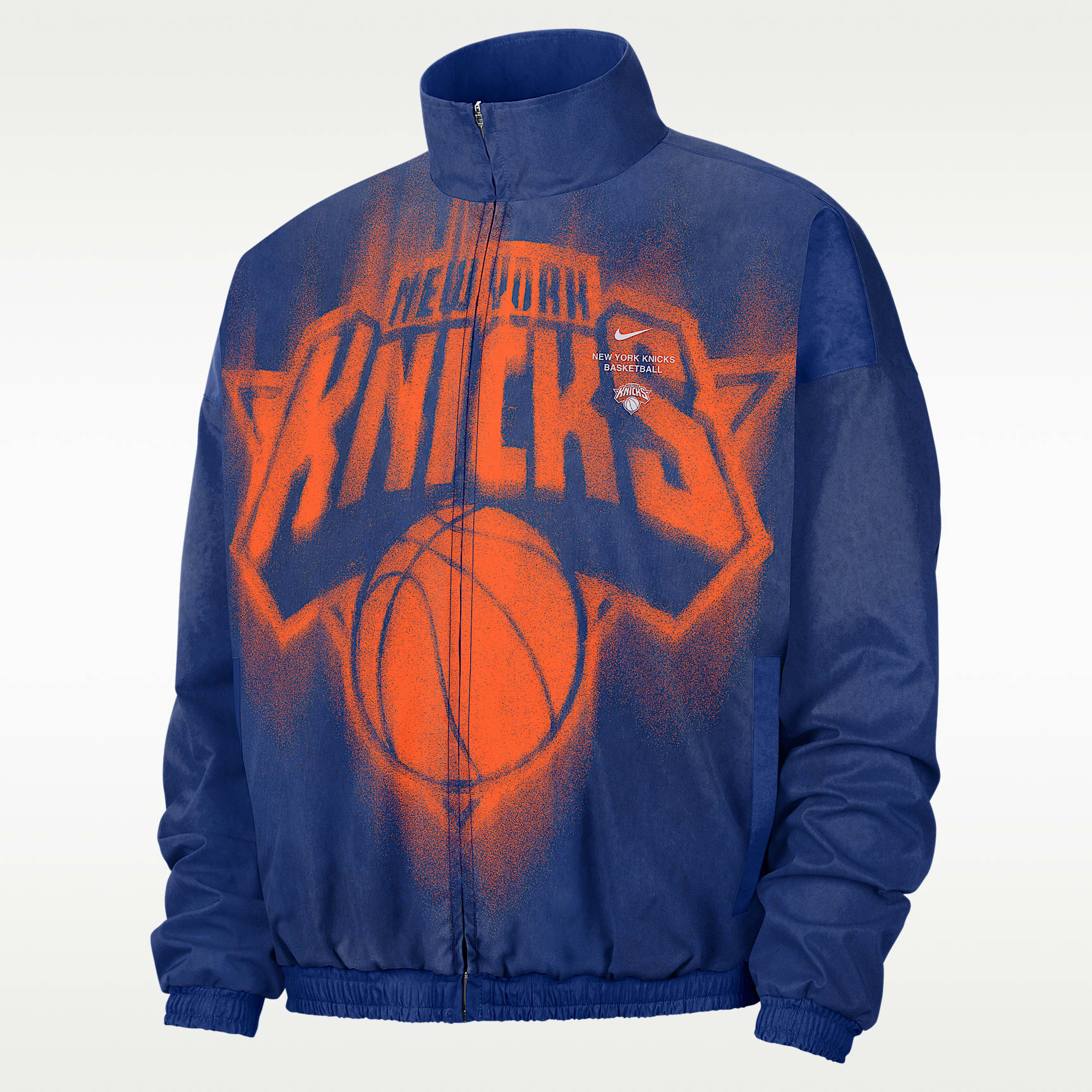 Casaco de basquetebol entrançado New York Knicks Nike Standard Issue para homem