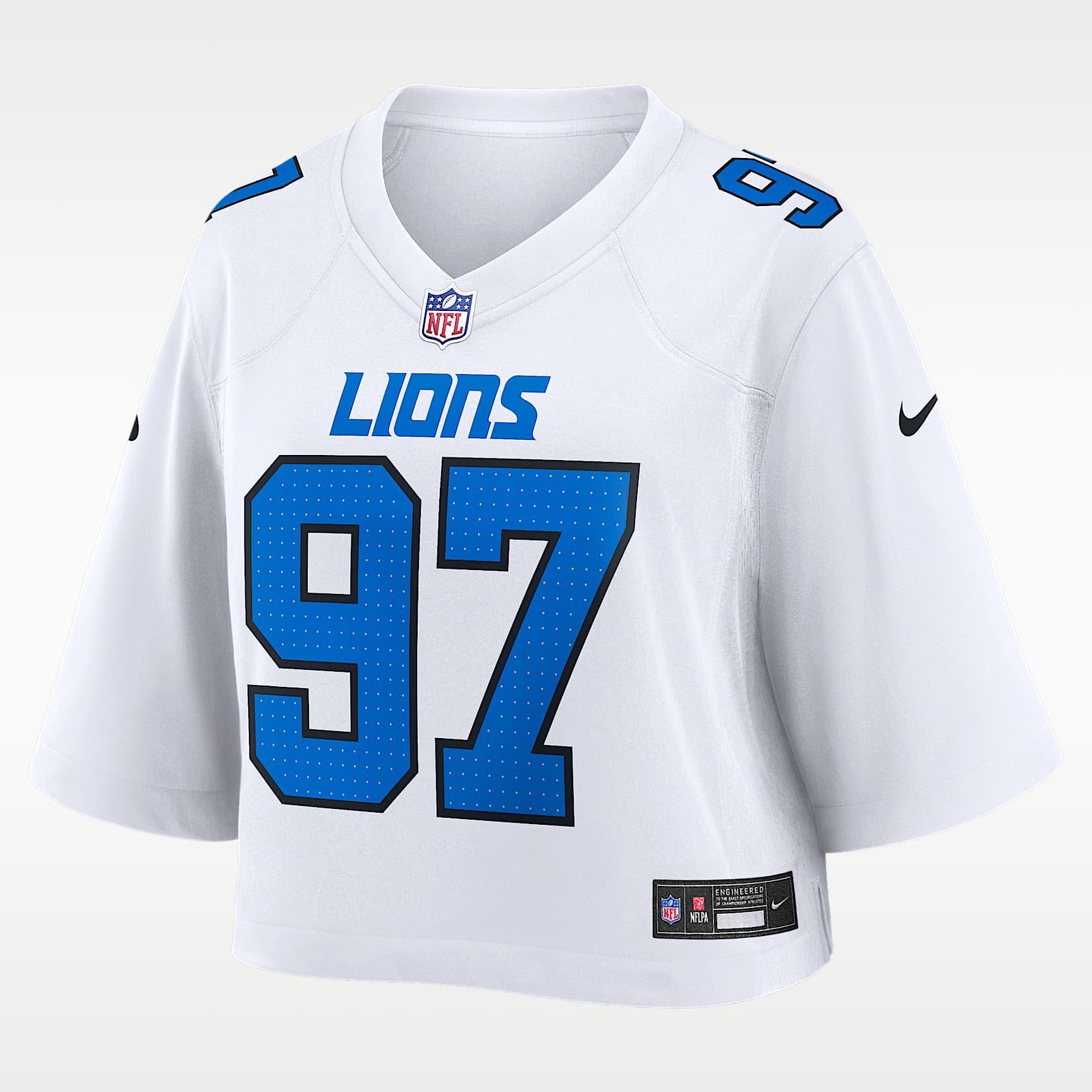 Aidan Hutchinson Detroit Lions Women's Nike NFL Cropped Tundra Game Jersey