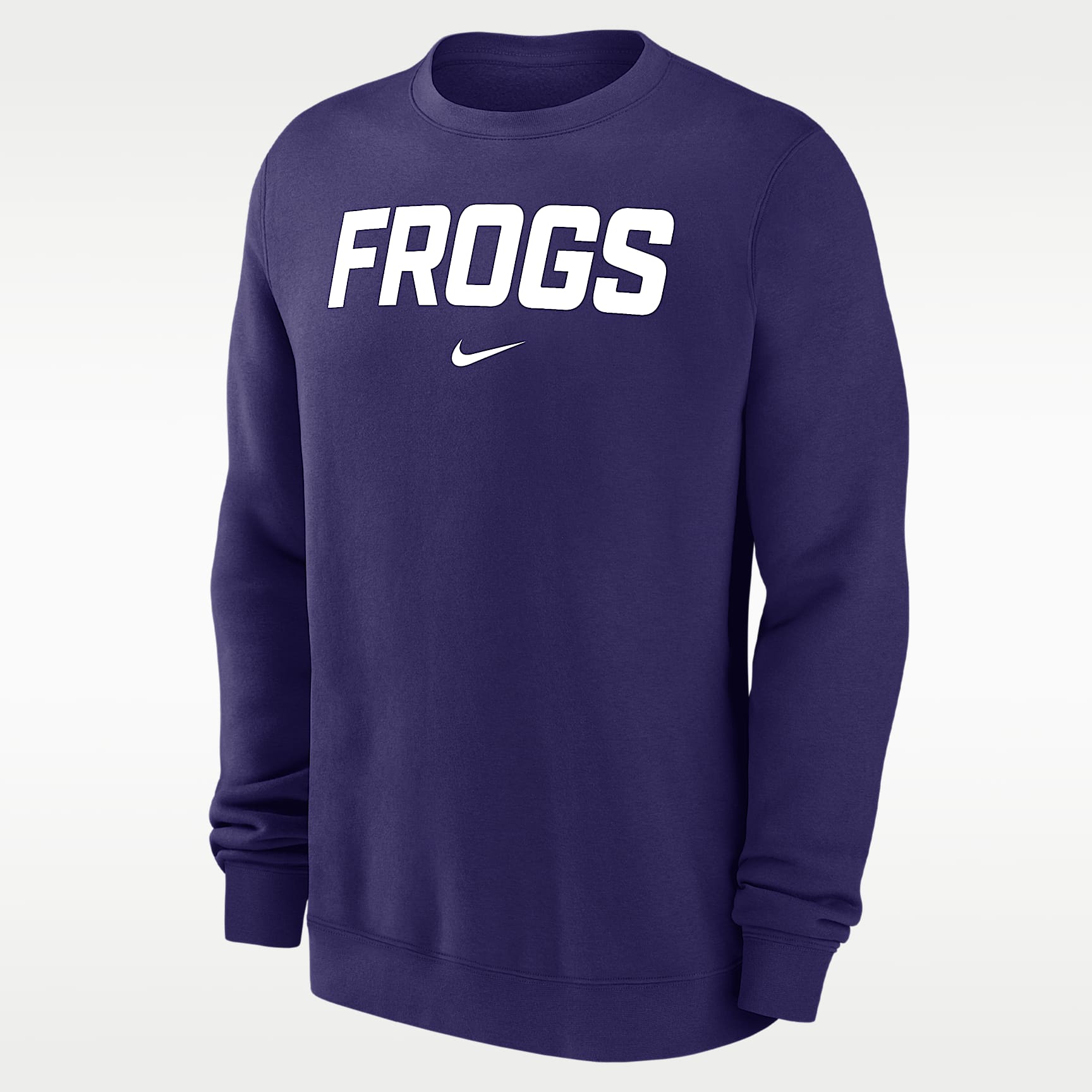 TCU Horned Frogs Club Fleece Men's Nike NCAA Pullover Crew-Neck Sweatshirt