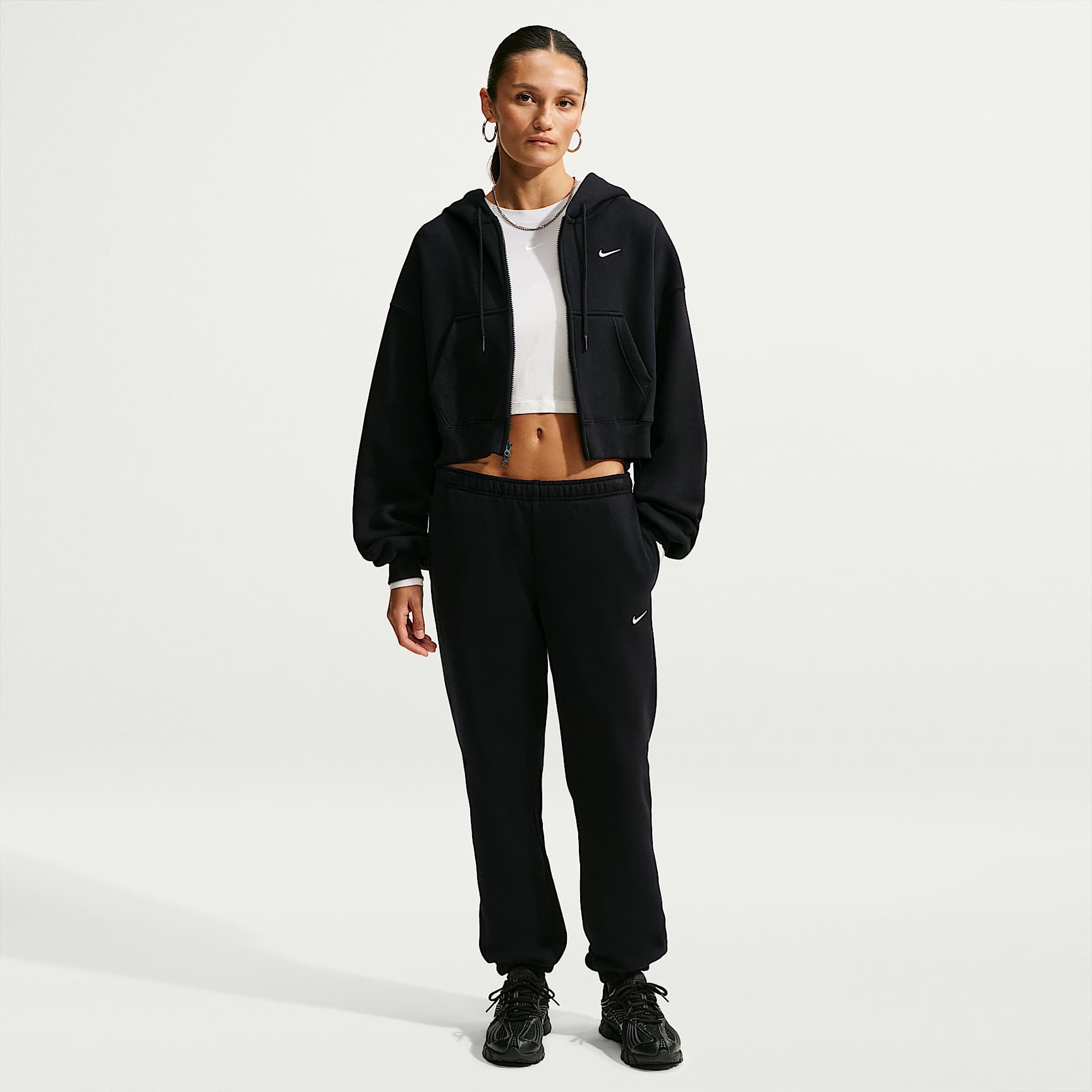 Nike Studio Fleece Medium Weight Women's Mid-Rise Cuffed Trousers
