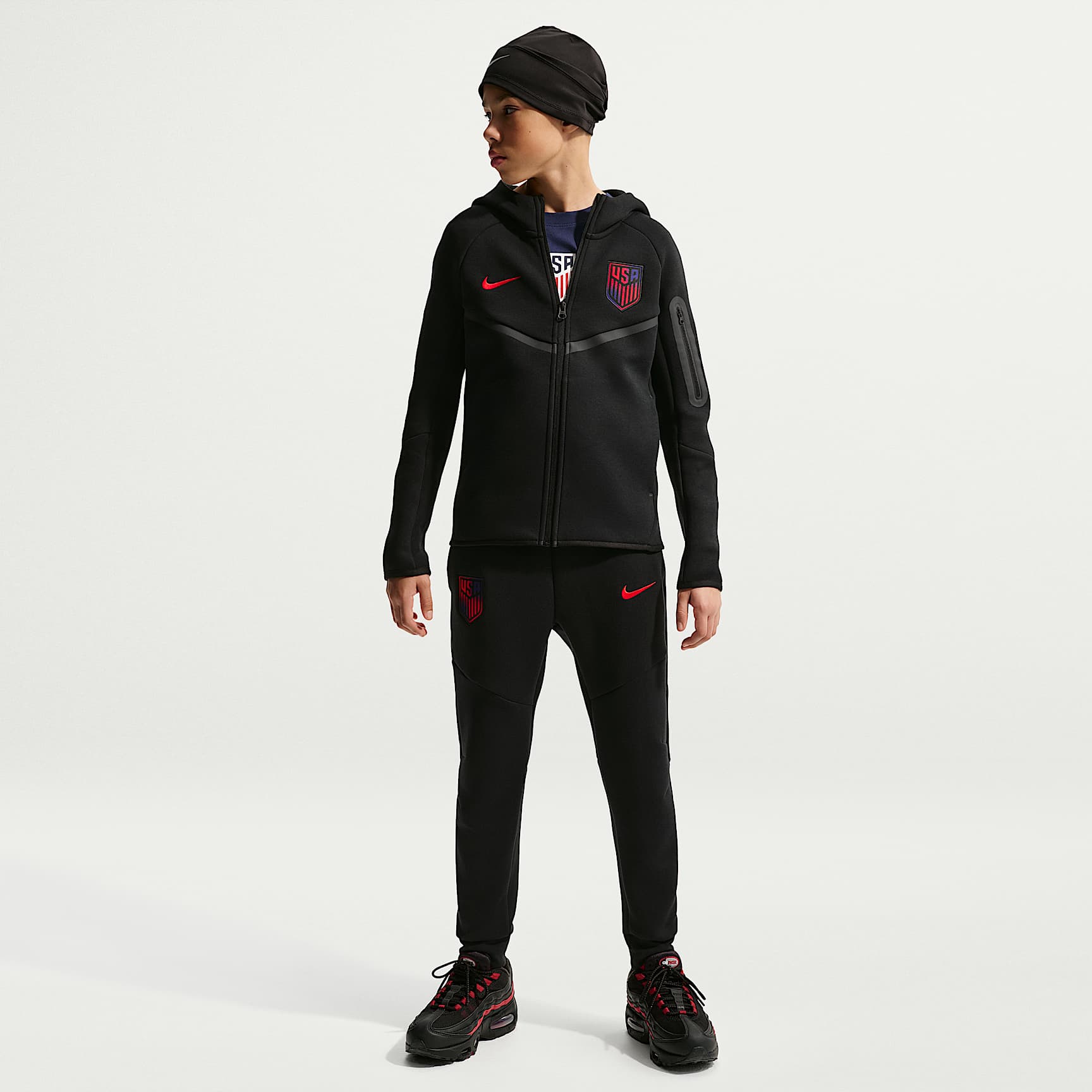 USMNT Tech Fleece Big Kids' (Boys') Nike Soccer Pants