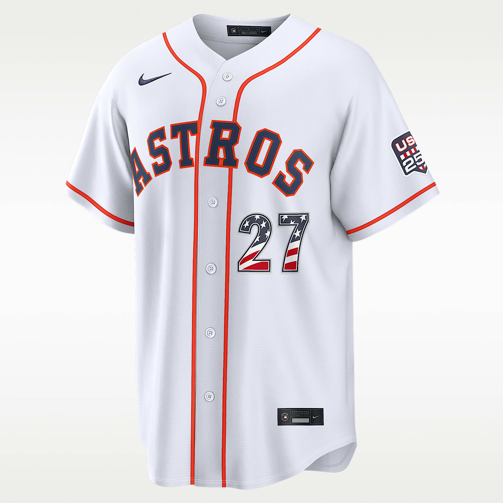 Jose Altuve Houston Astros USA 250 Men's Nike MLB Stadium Jersey