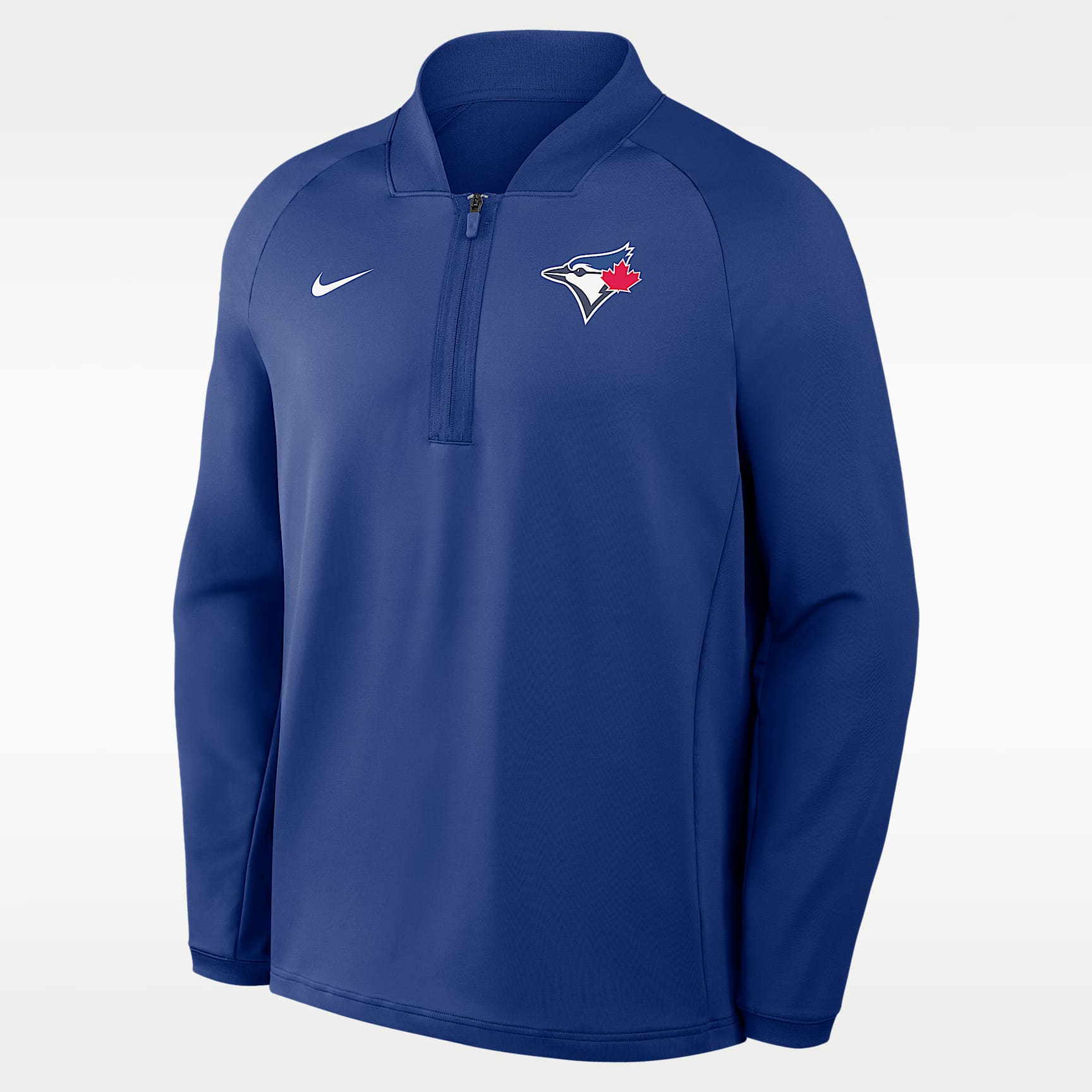 Toronto Blue Jays Authentic Collection Men's Nike Dri-FIT MLB 1/2-Zip Long-Sleeve Top