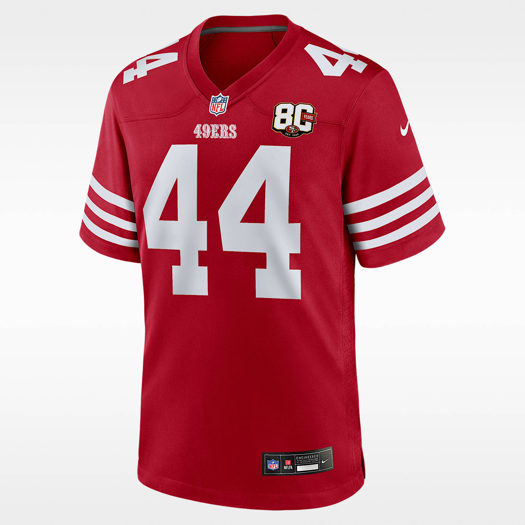 Kyle Juszczyk San Francisco 49ers 80th Anniversary Men's Nike NFL Game Jersey