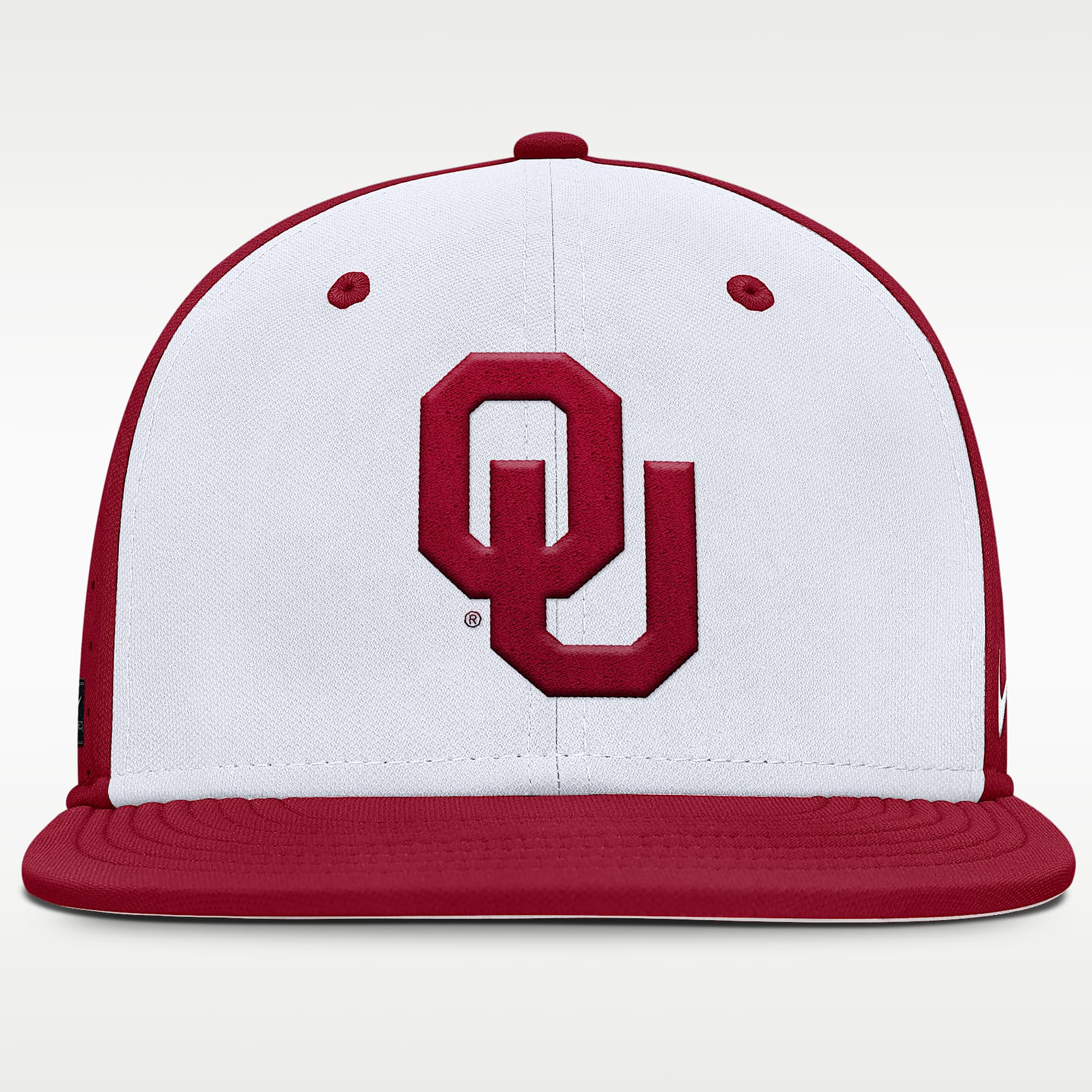 Gorra ajustada universitaria Nike Dri-FIT para hombre Oklahoma Sooners Dugout True