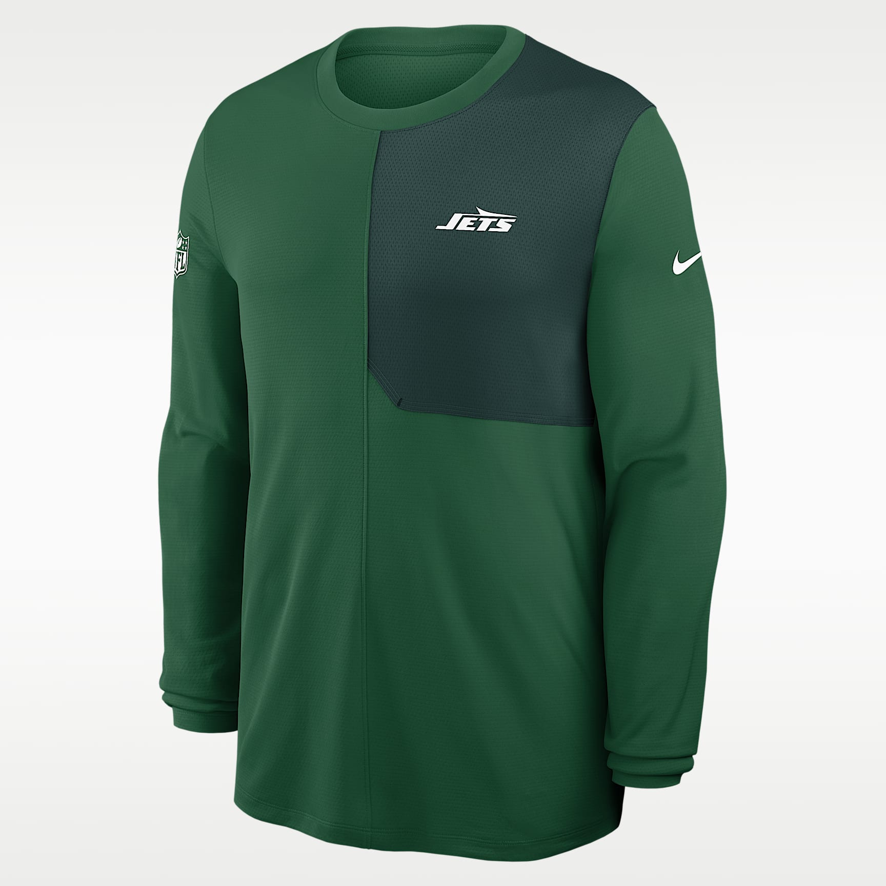 New York Jets Sideline Coach Men's Nike Dri-FIT NFL Long-Sleeve Top