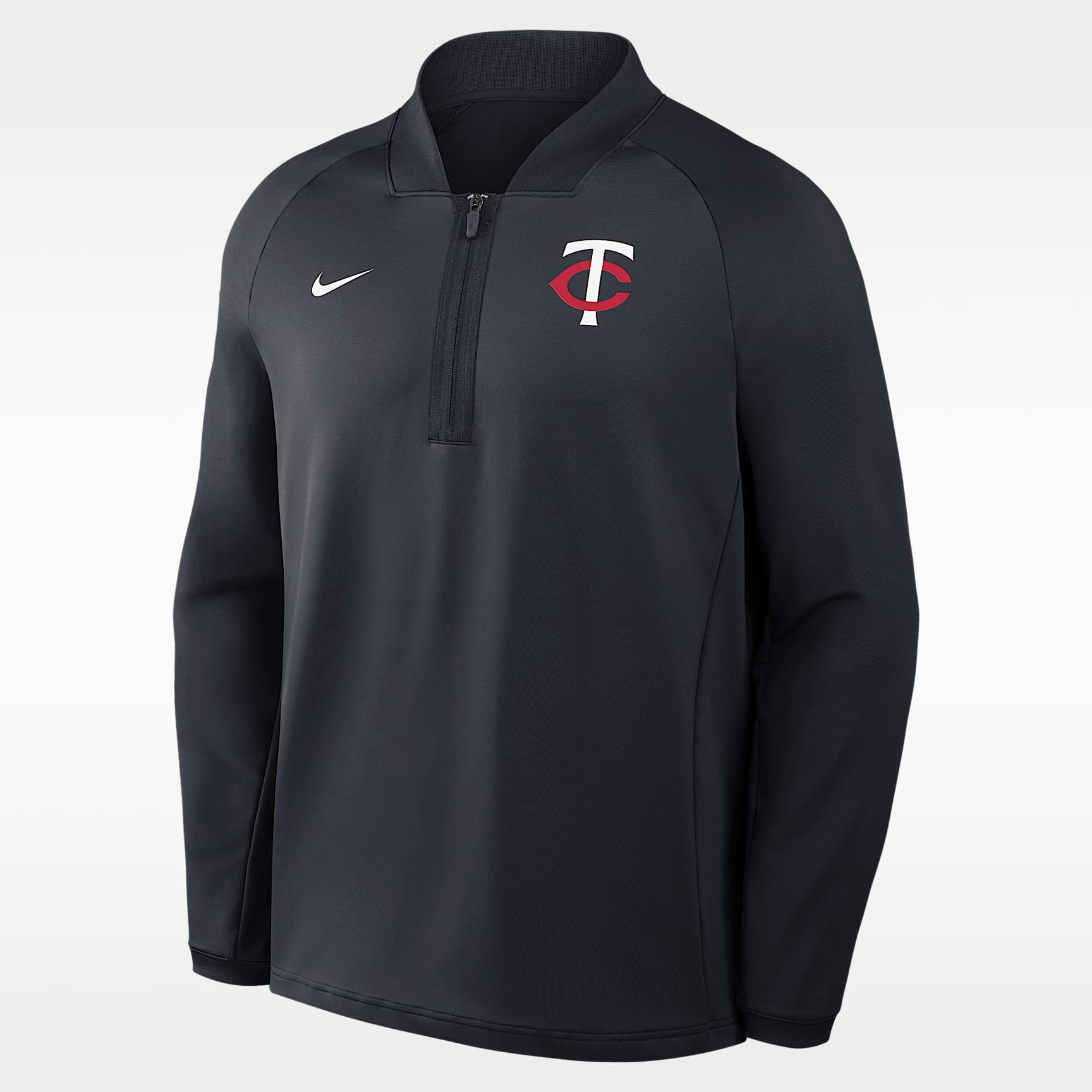 Minnesota Twins Authentic Collection Men's Nike Dri-FIT MLB 1/2-Zip Long-Sleeve Top