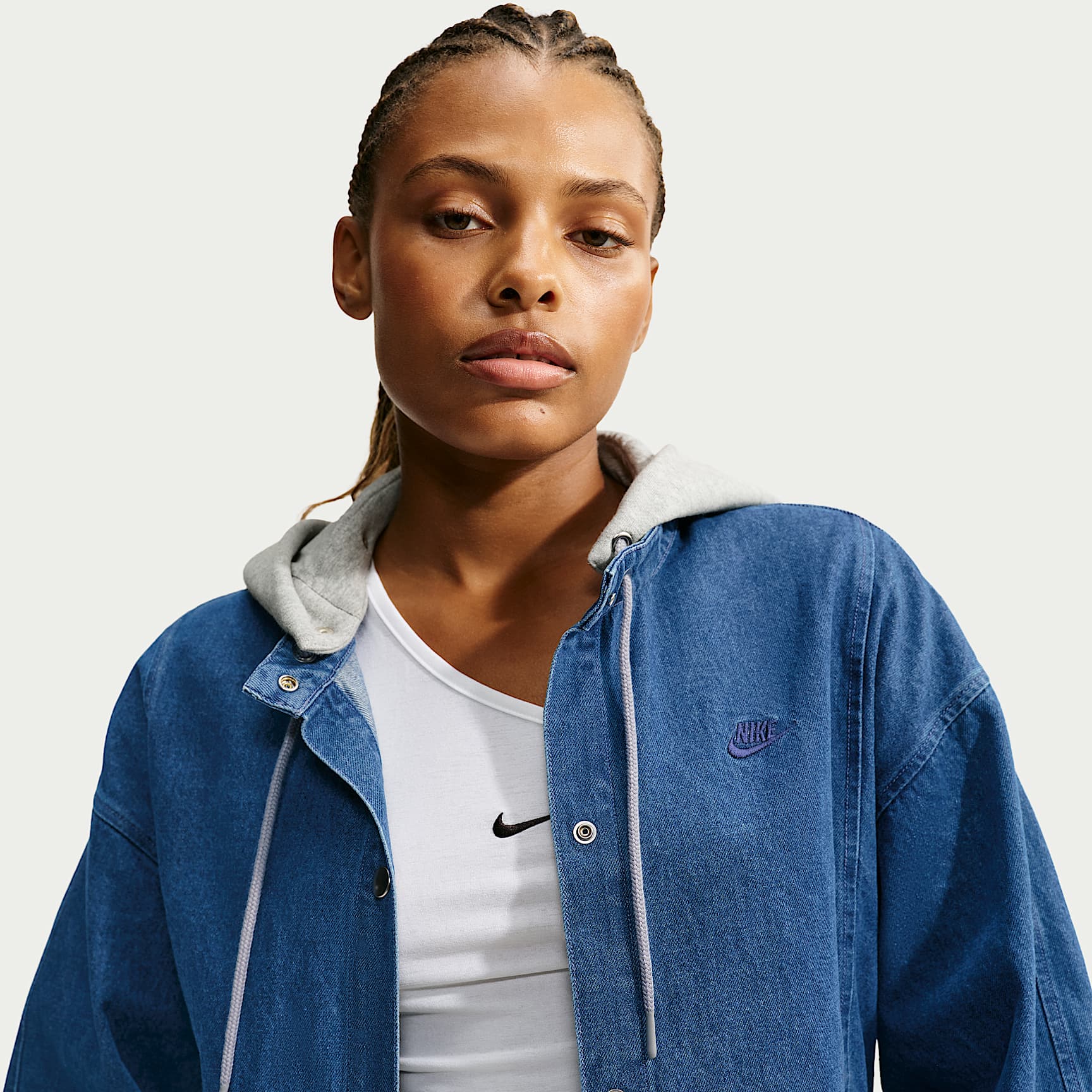 Nike Sportswear Women's Loose Heavyweight Fleece Denim Jacket