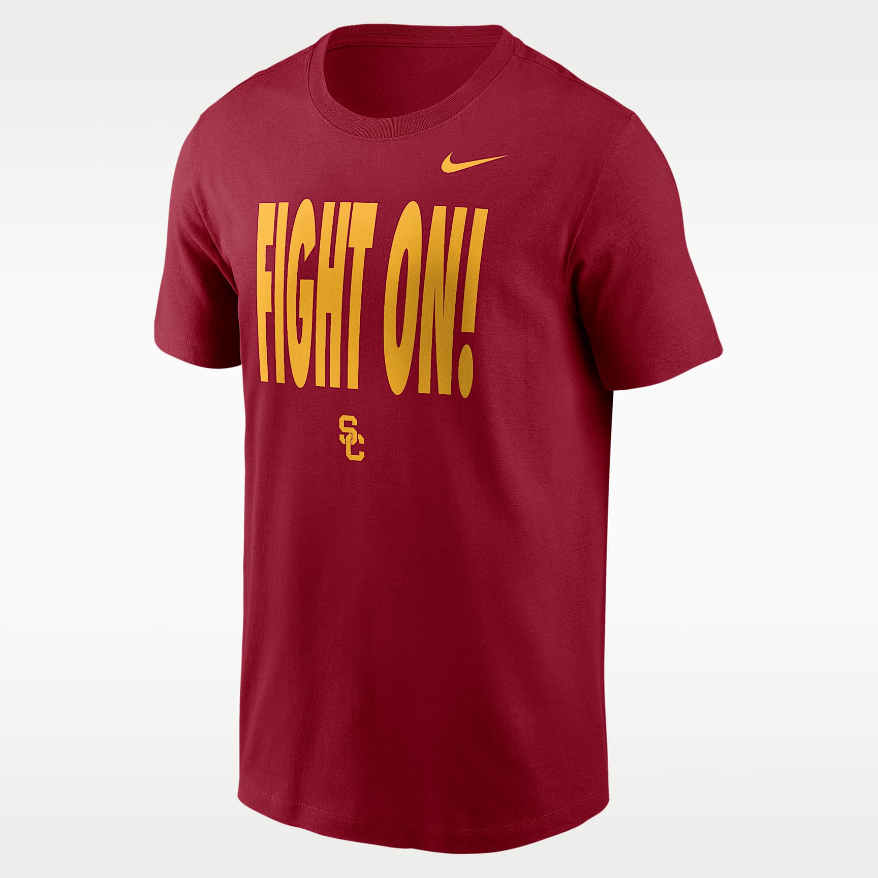 Playera de manga larga universitaria Nike Dri-FIT para hombre USC Sideline Slogan