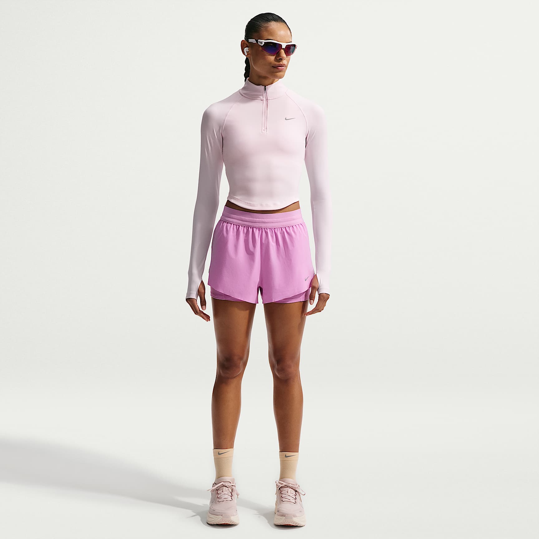 Nike Swift Women's Dri-FIT Mid-Rise 2-in-1 Running Shorts