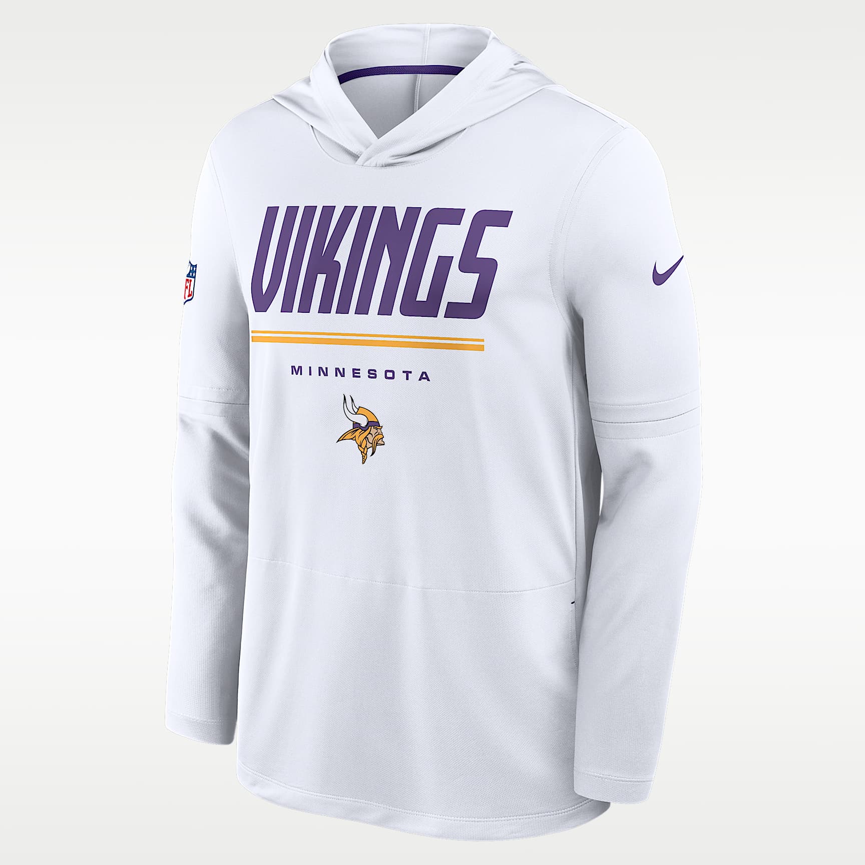 Minnesota Vikings Sideline Men's Nike Dri-FIT NFL Long-Sleeve Hooded Top