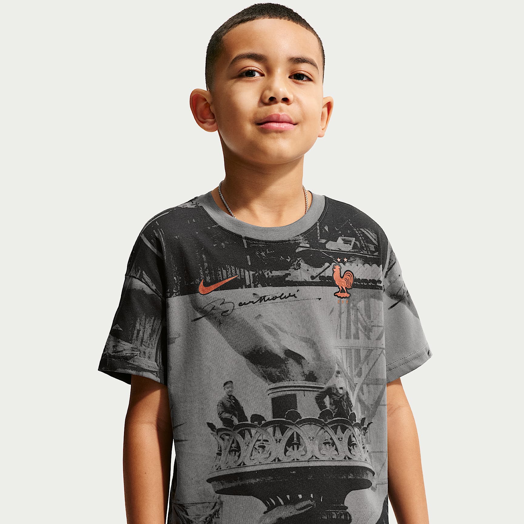 Playera de fútbol Nike para niños talla grande FFF