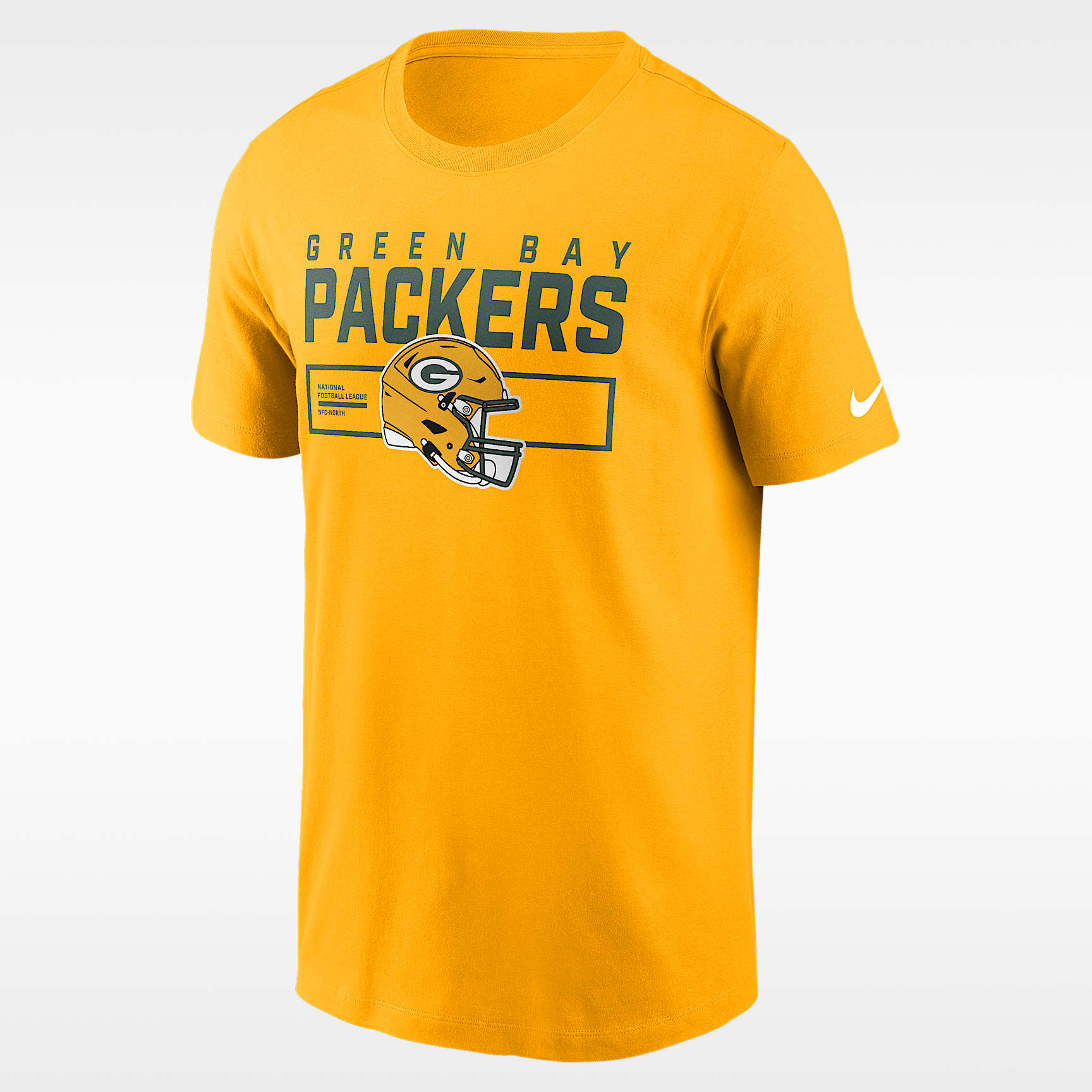 Playera Nike de la NFL para hombre Green Bay Packers Helmet Essential