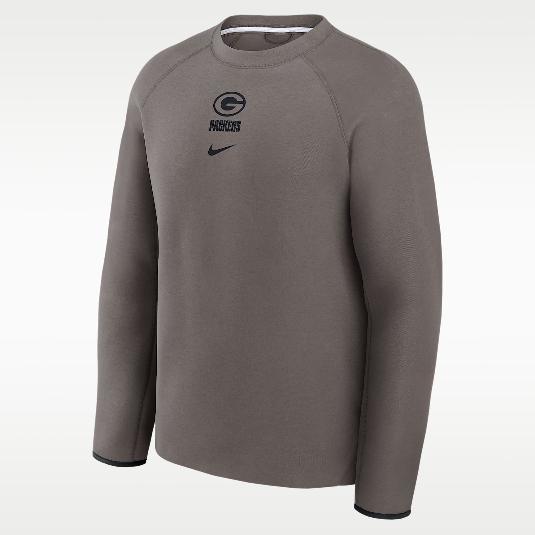 Green Bay Packers Tech Fleece Men's Nike NFL Pullover Crew