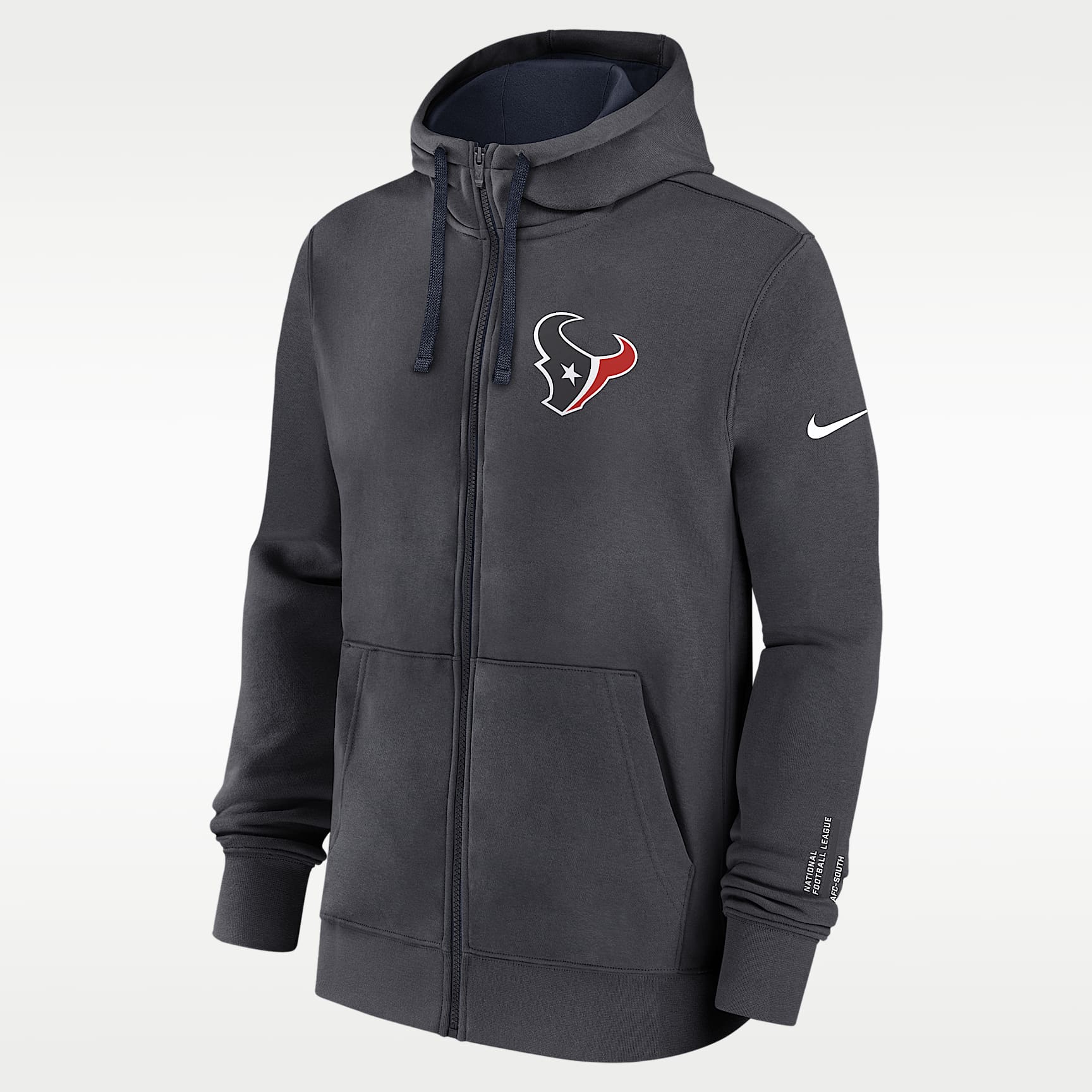 Houston Texans Playbook Page Club Men's Nike NFL Full-Zip Hoodie