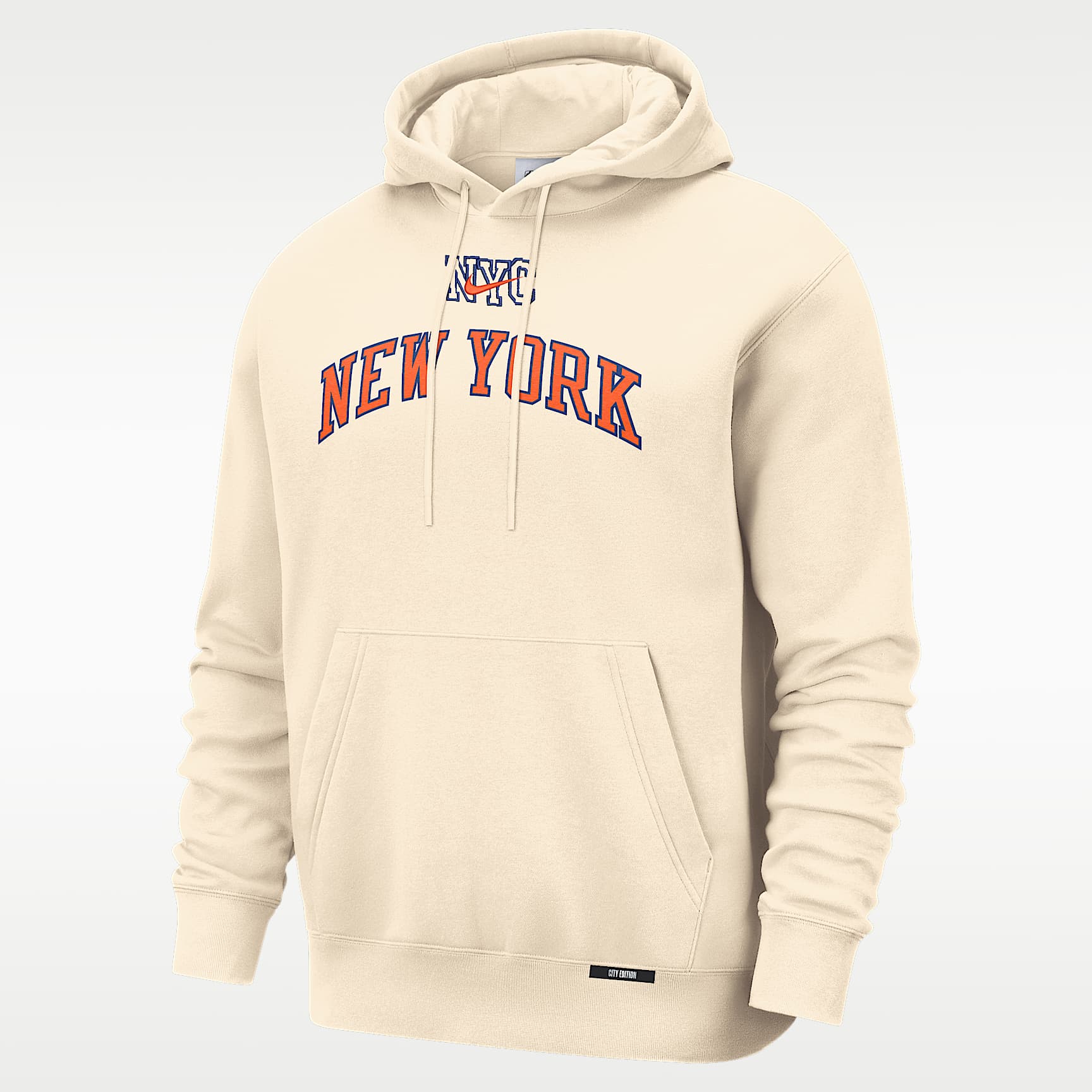 Sudadera con gorro sin cierre Nike Basketball Club para hombre New York Knicks City Edition