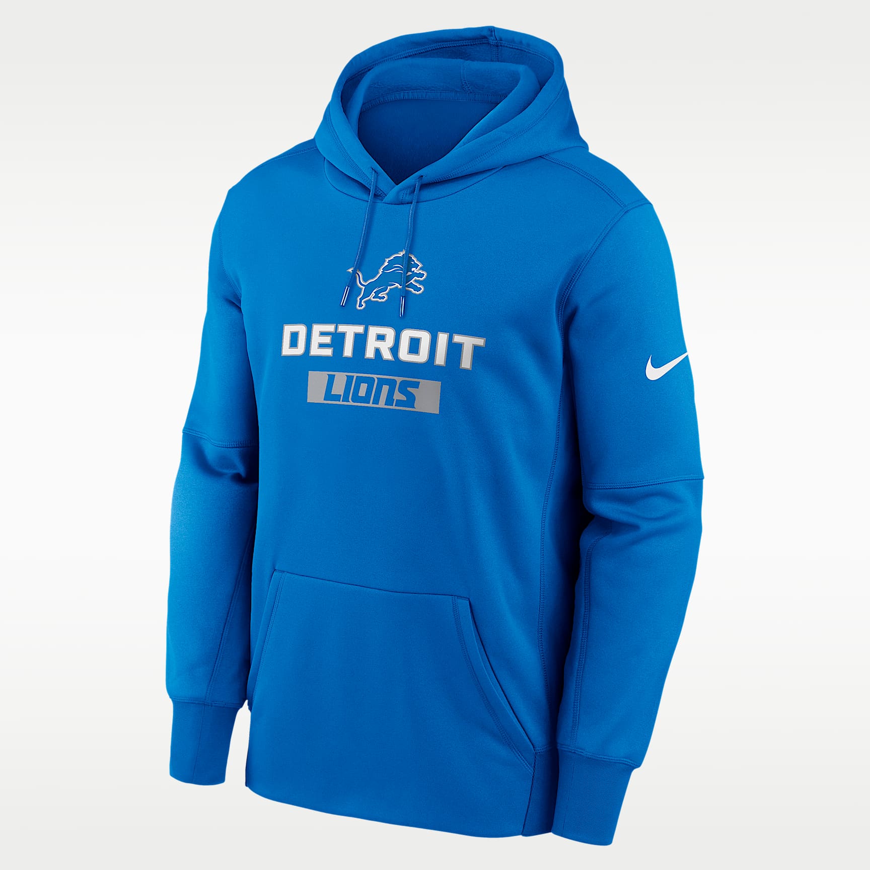 Detroit Lions Toss Sweep Men’s Nike Therma NFL Pullover Hoodie