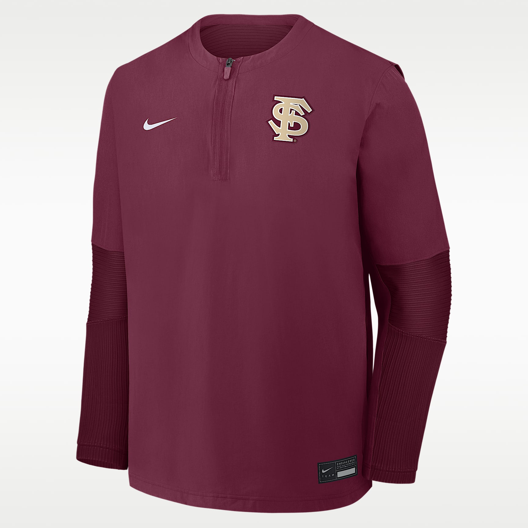 Florida State Dugout Men's Nike Dri-FIT College 1/4-Zip Long-Sleeve Windshirt