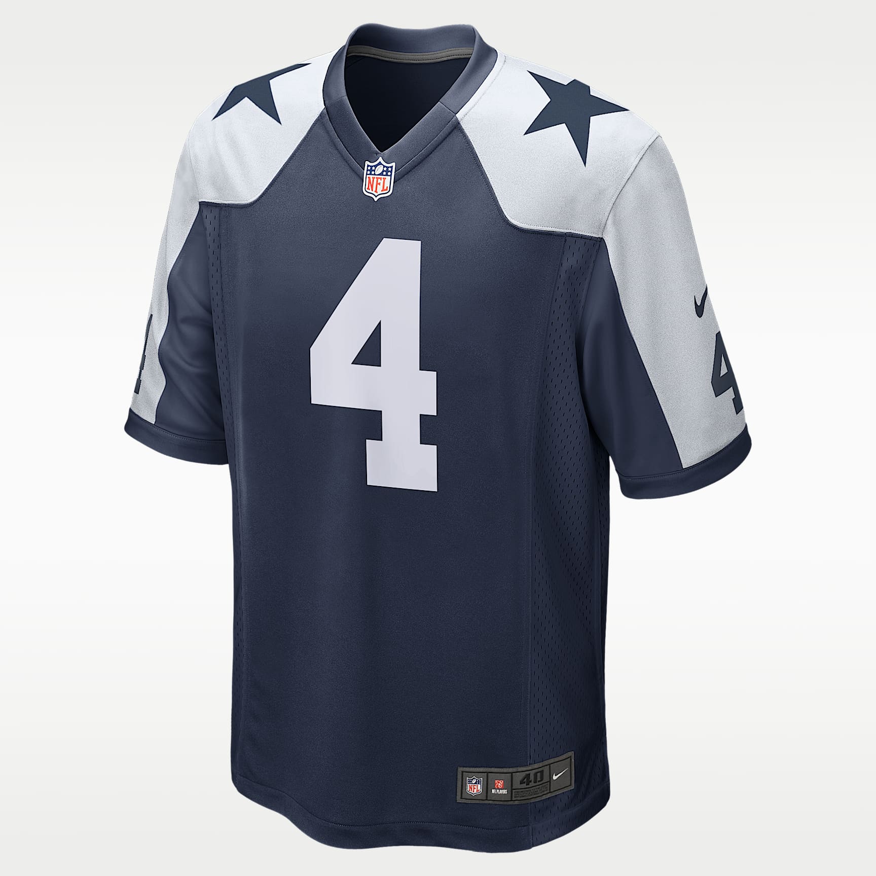 NFL Dallas Cowboys (Dak Prescott) Men's Game Football Jersey
