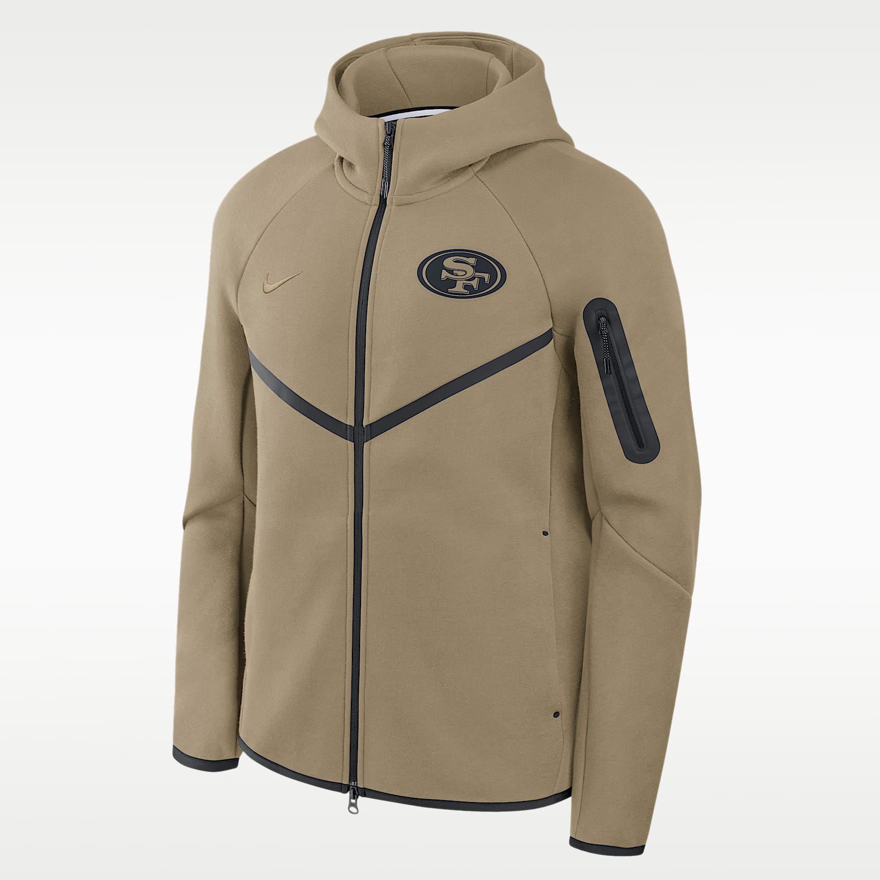San Francisco 49ers Tech Fleece Windrunner Men's Nike NFL Full-Zip Hooded Jacket