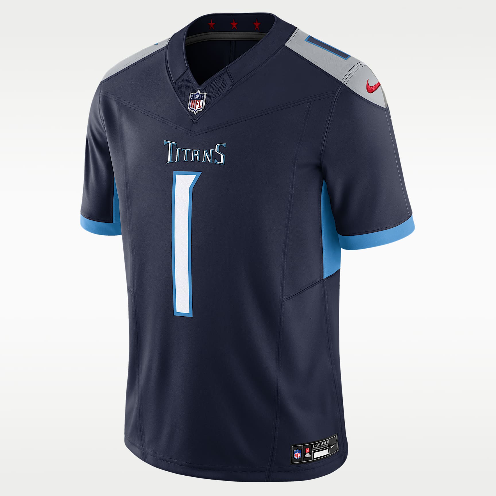 Jersey Nike Dri-FIT de la NFL Limited para hombre Cam Ward Tennessee Titans 2025 NFL Draft First Round Pick