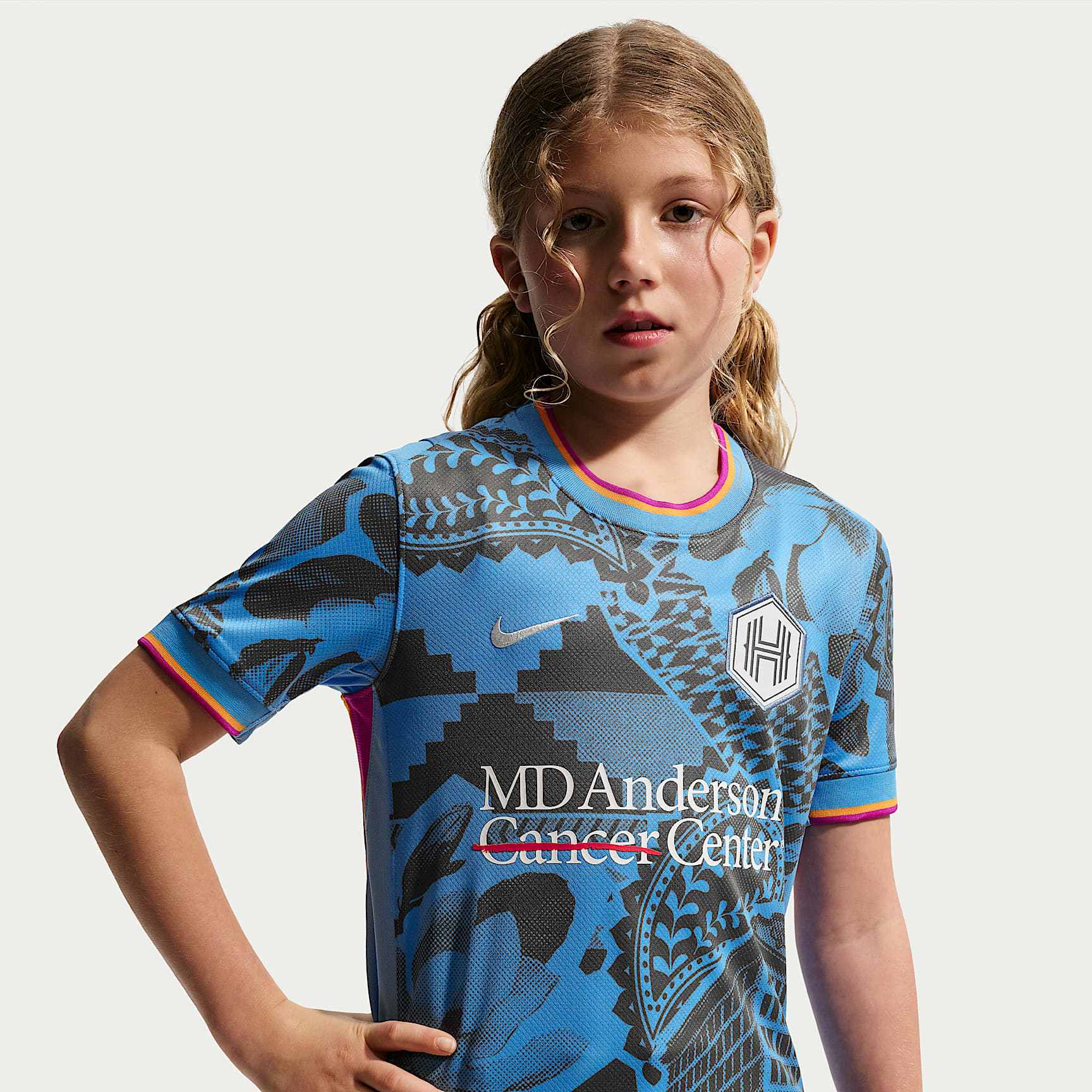 Houston Dash Stadium Away Big Kids' Nike Dri-FIT NWSL Replica Jersey