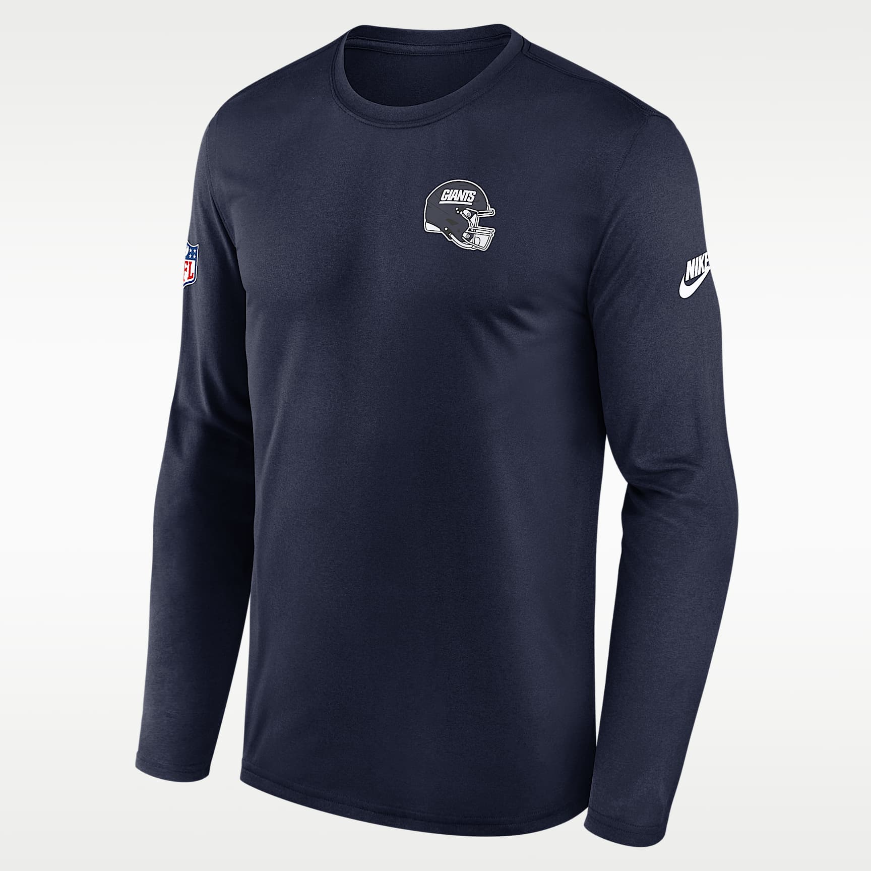 Playera de manga larga Nike Dri-FIT de la NFL para hombre New York Giants Alt Legend Small Logo