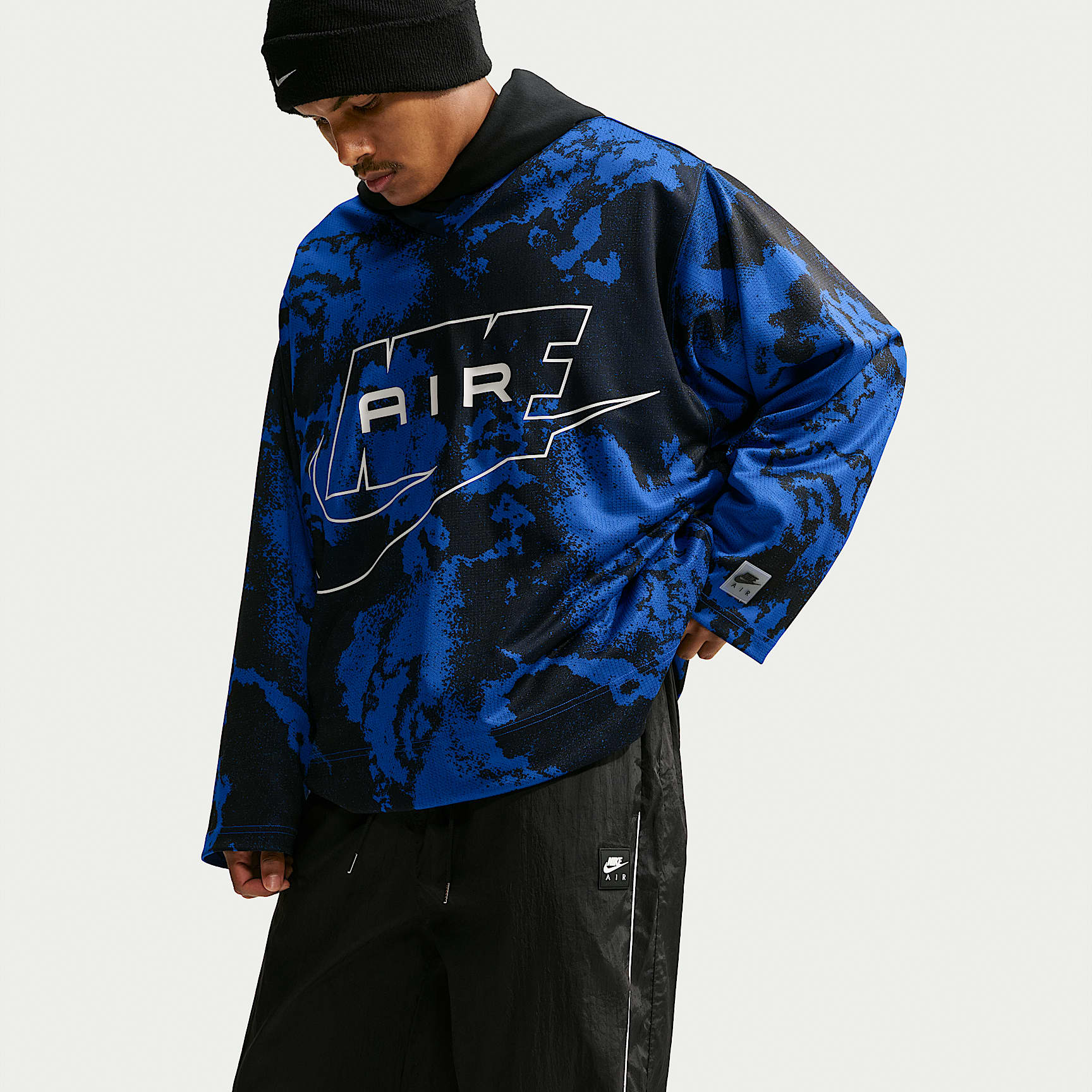 Jersey de manga larga con estampado integral para hombre Nike Air