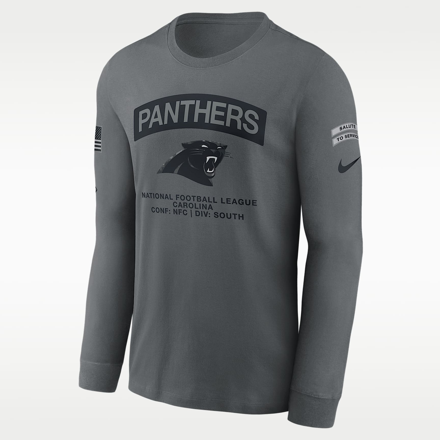 Carolina Panthers Salute to Service Men's Nike NFL Long-Sleeve T-Shirt