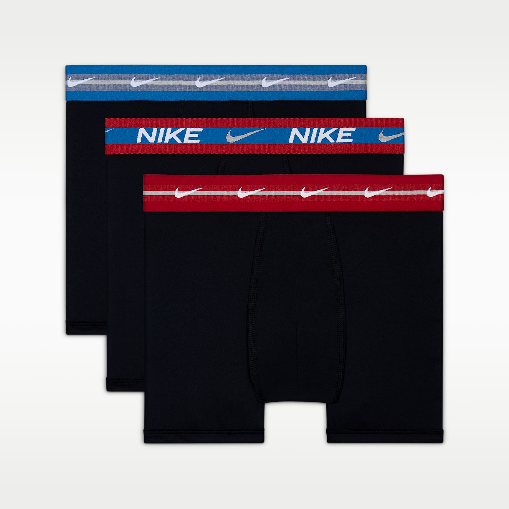 나이키 키즈 메탈릭 웨이스트밴드 복서 브리프(3팩)