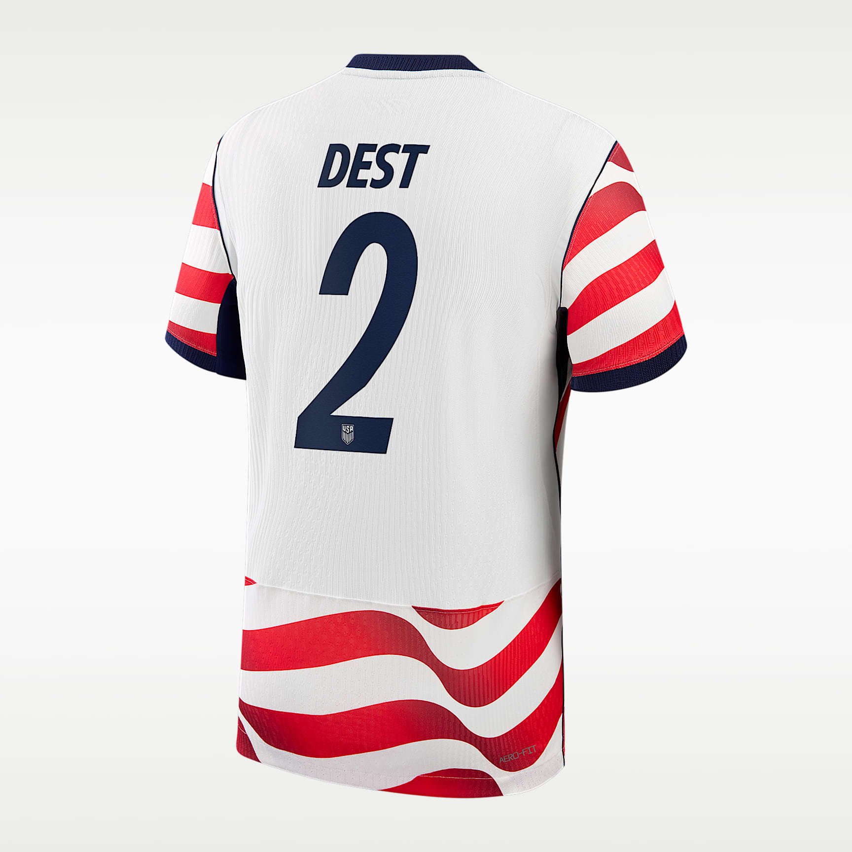 Sergiño Dest USMNT 2026 Match Home Men's Nike Aero-FIT Soccer Jersey
