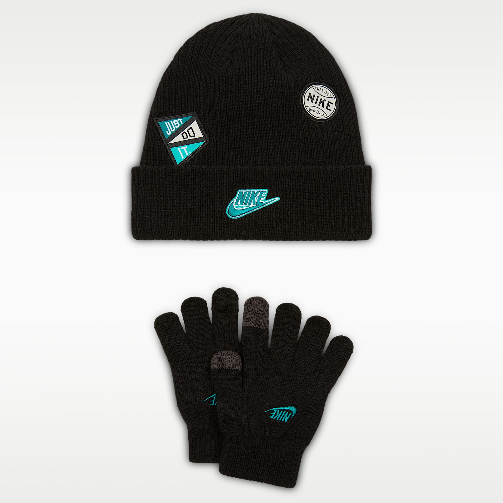 Conjunto Peak de 2 piezas de gorro multideporte para niños talla grande Nike