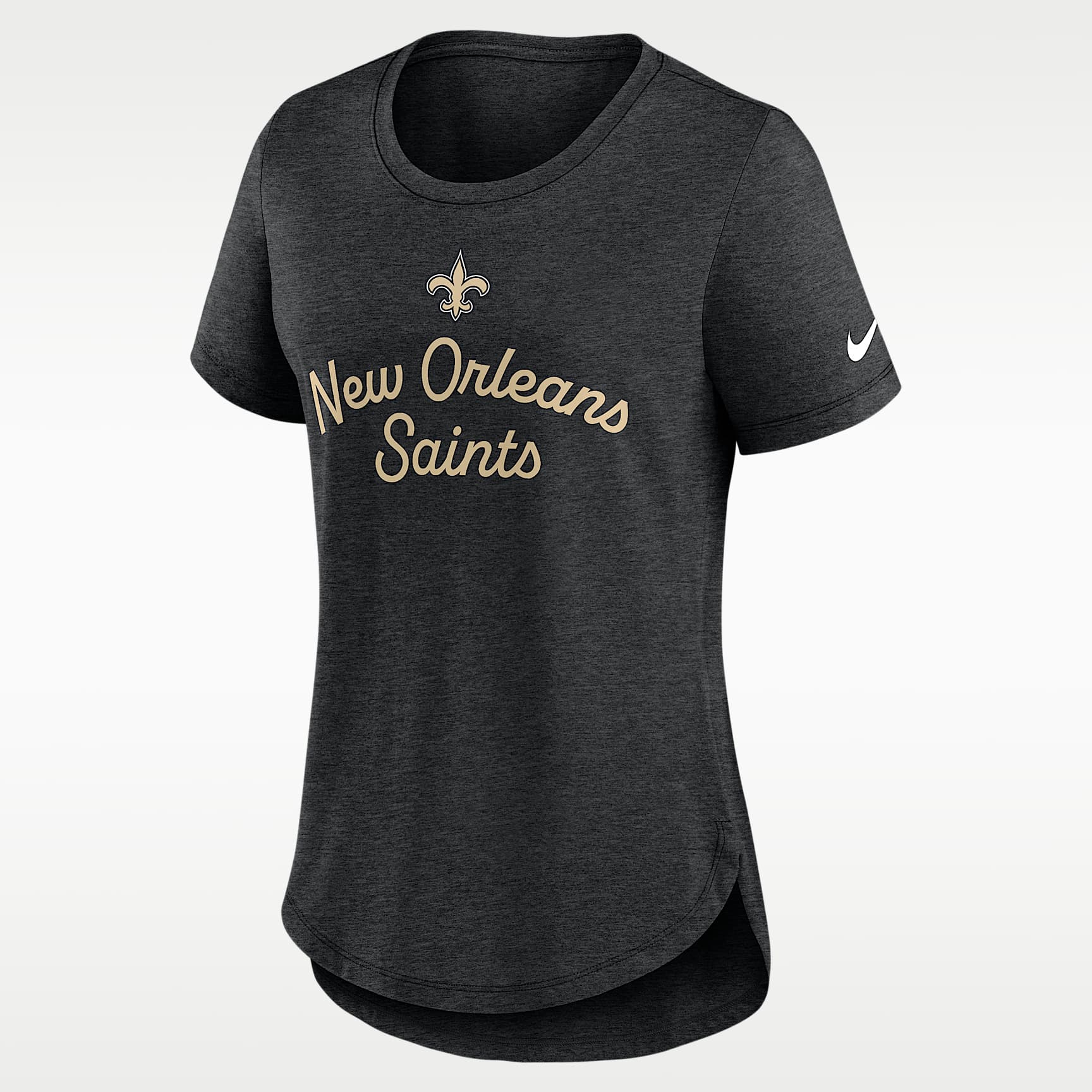 Playera Nike de la NFL para mujer New Orleans Saints Script