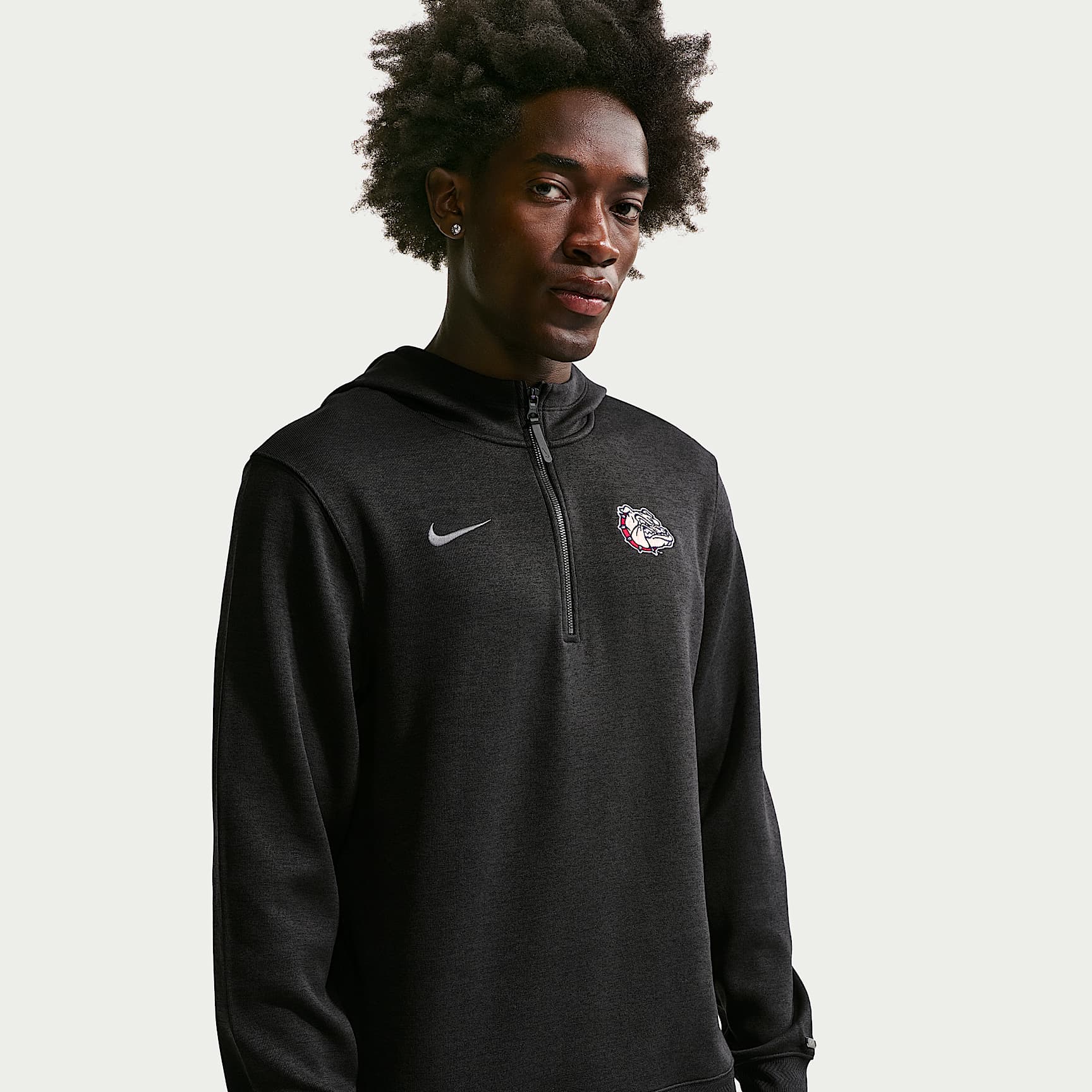 Sudadera con gorro de entrenador de básquetbol para hombre Gonzaga Bulldogs Nike NCAA