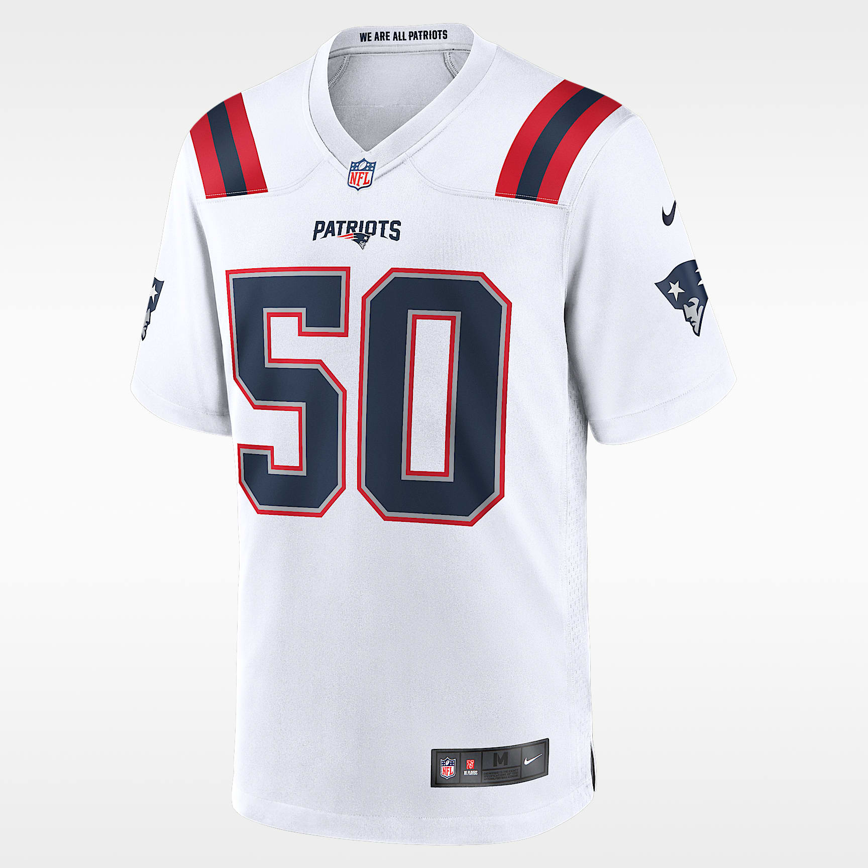 Jersey de juego Nike de la NFL Game para hombre Mike Vrabel New England Patriots Retired