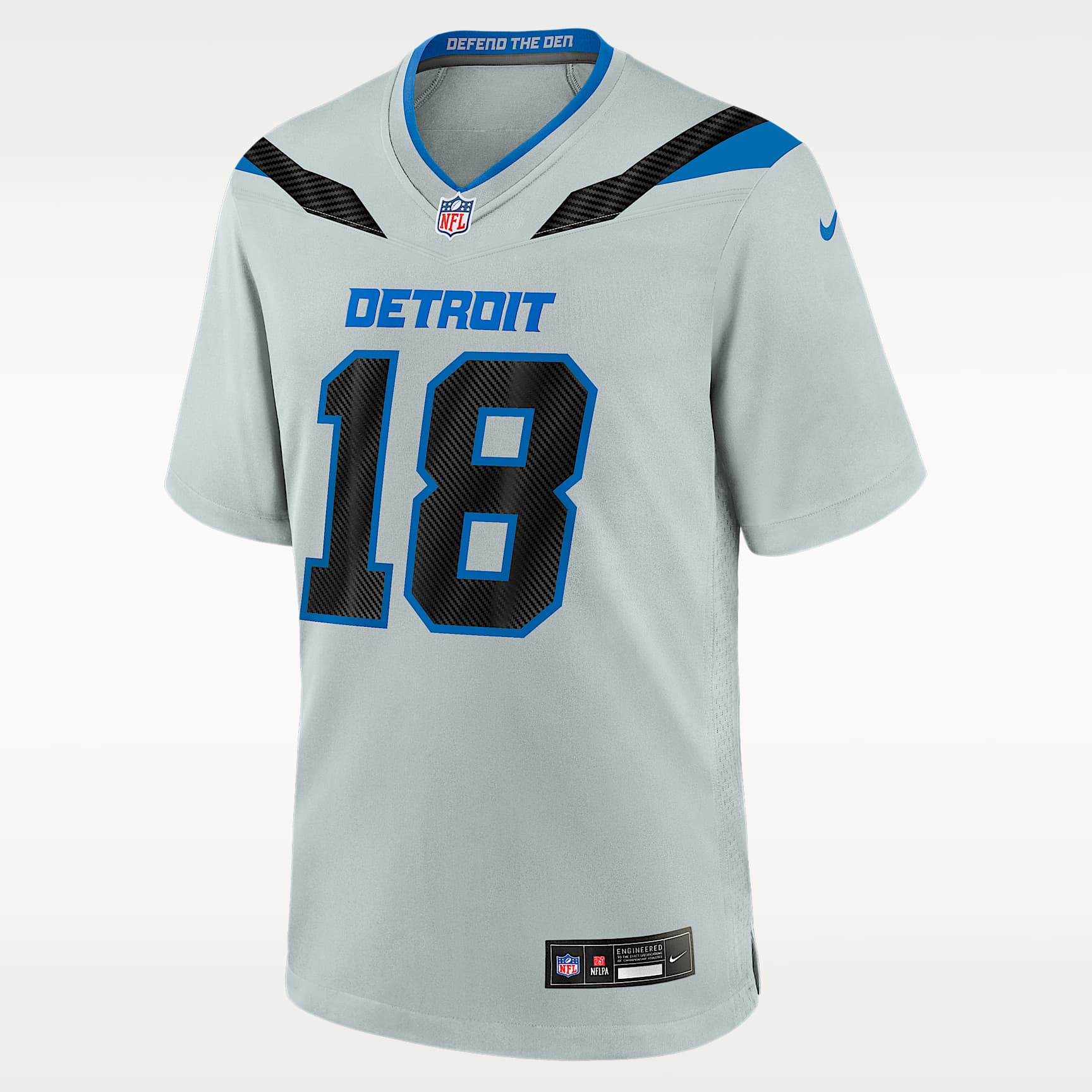 Isaac TeSlaa Detroit Lions Rivalries Collection Men's Nike NFL Game Jersey