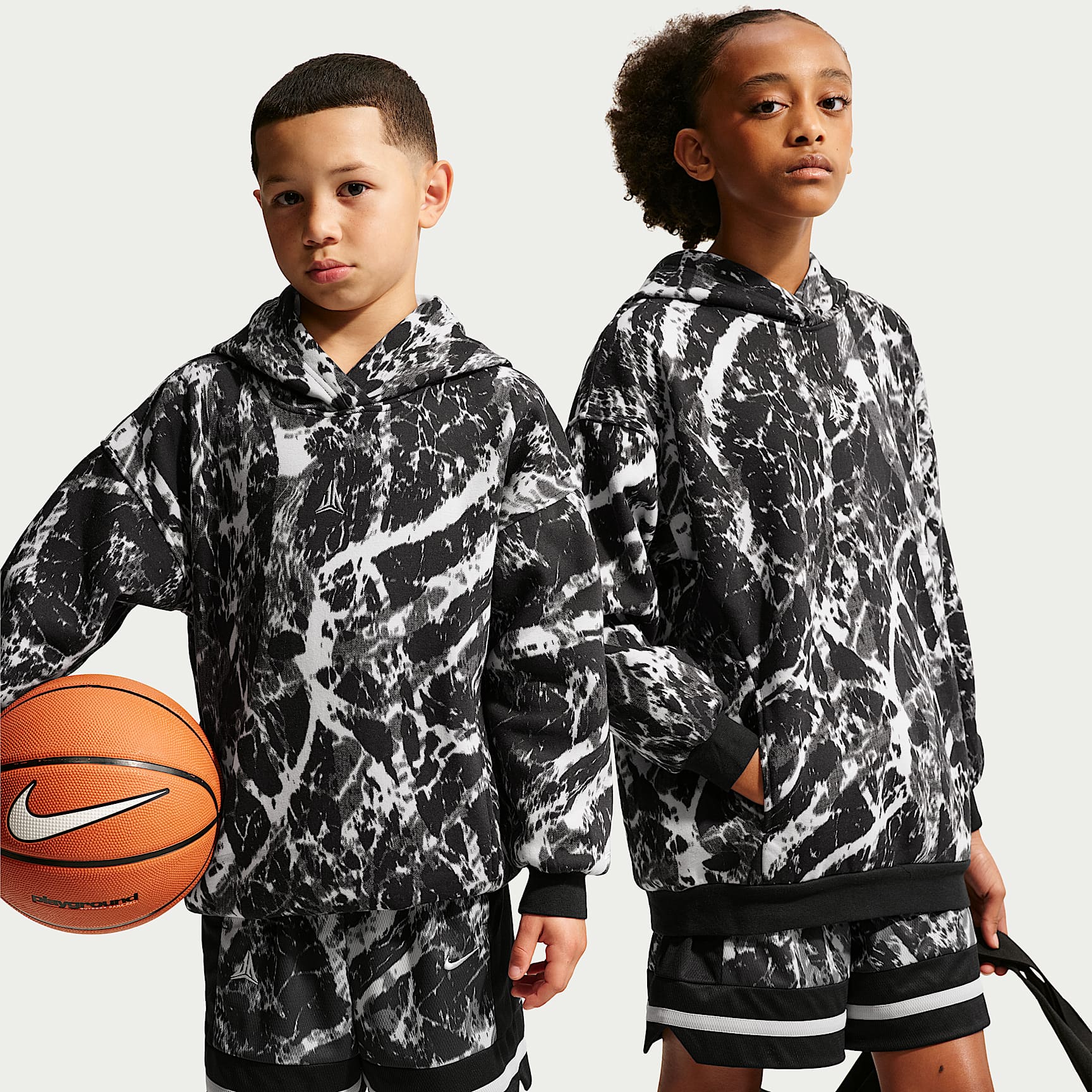 Ja Kids' Club Fleece Oversized Basketball Hoodie